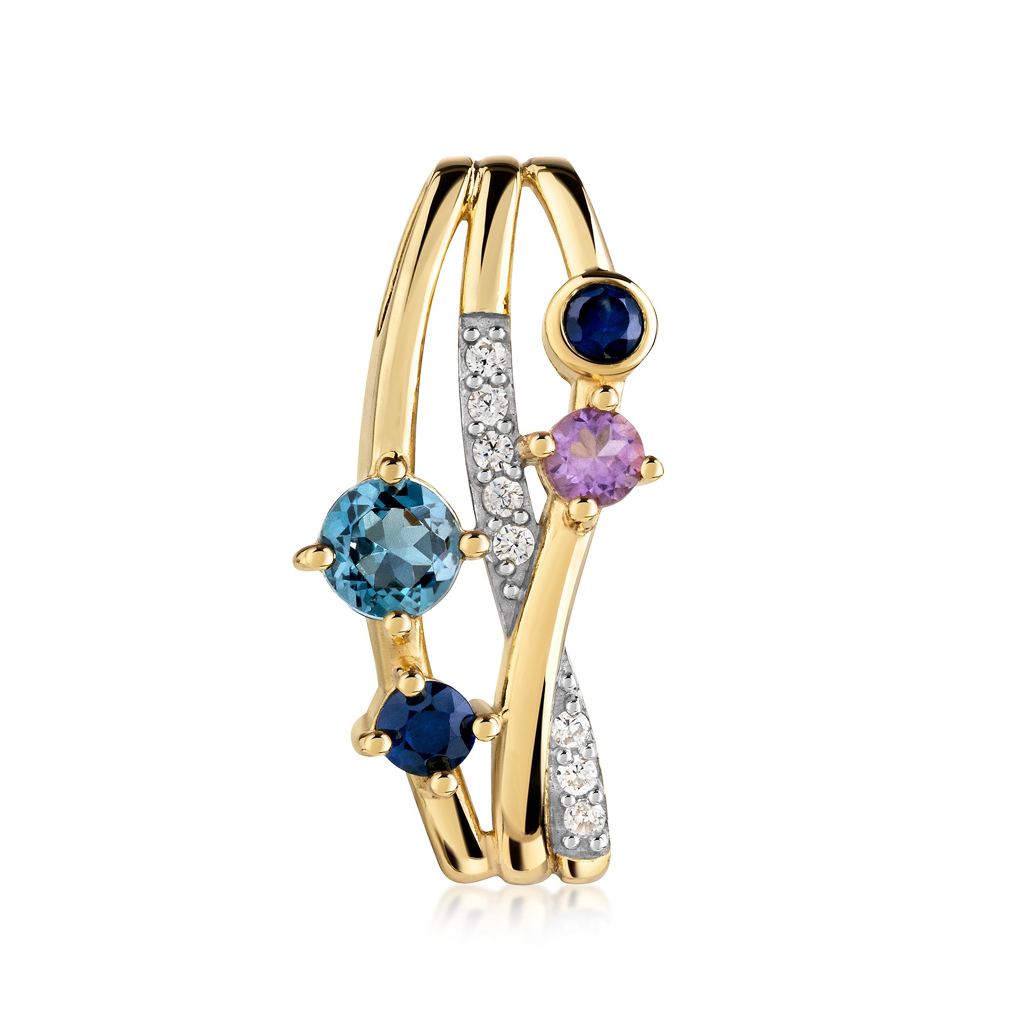 Firetti Multi-Row Pendant Yellow Gold 333