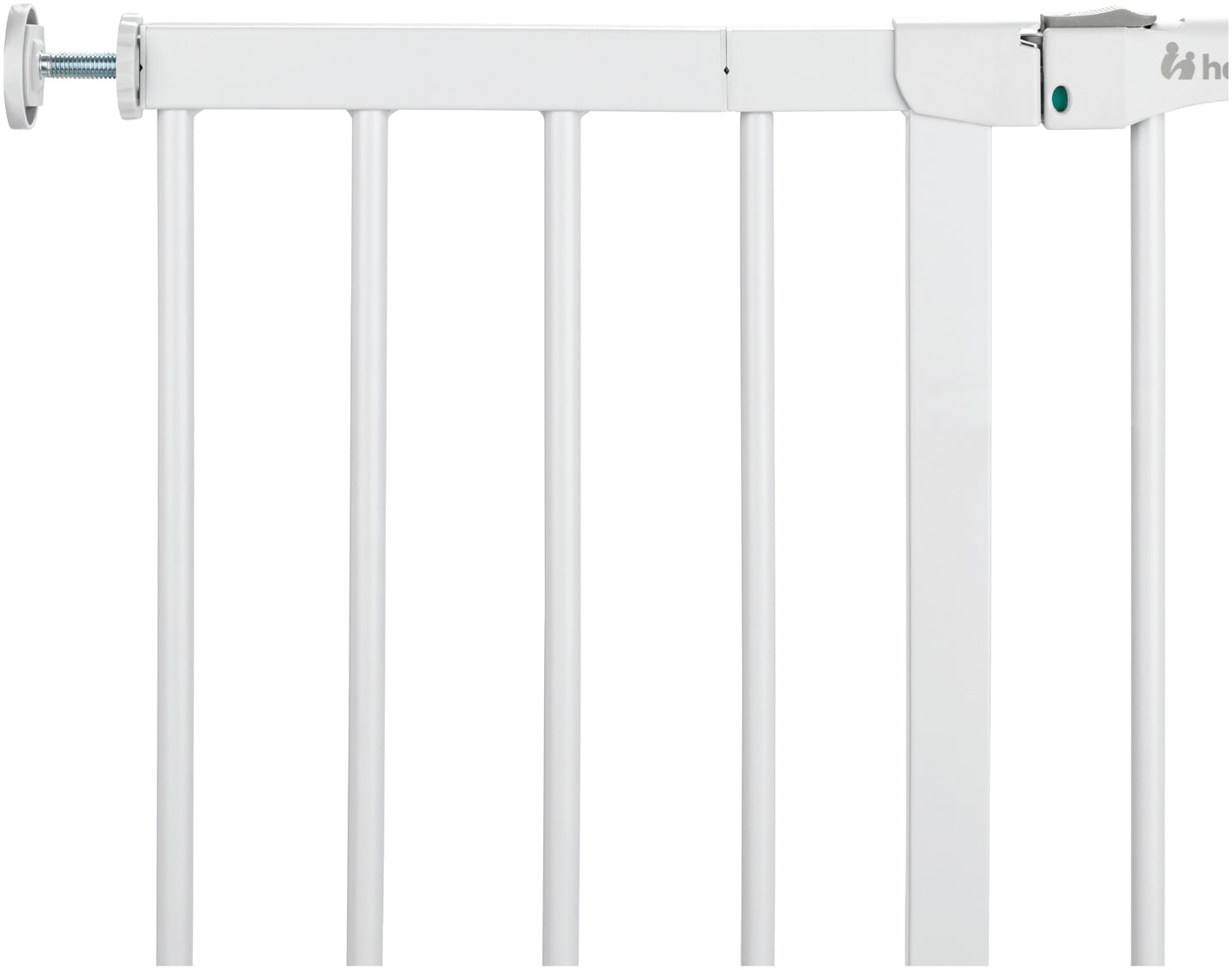 Hauck Türschutzgitter »Clear Step Autoclose 2 Set inklusive Verlängerung 21 cm, White«, auch als Treppenschutzgitter verwendbar; 96-101 cm; flacher Durchgang
