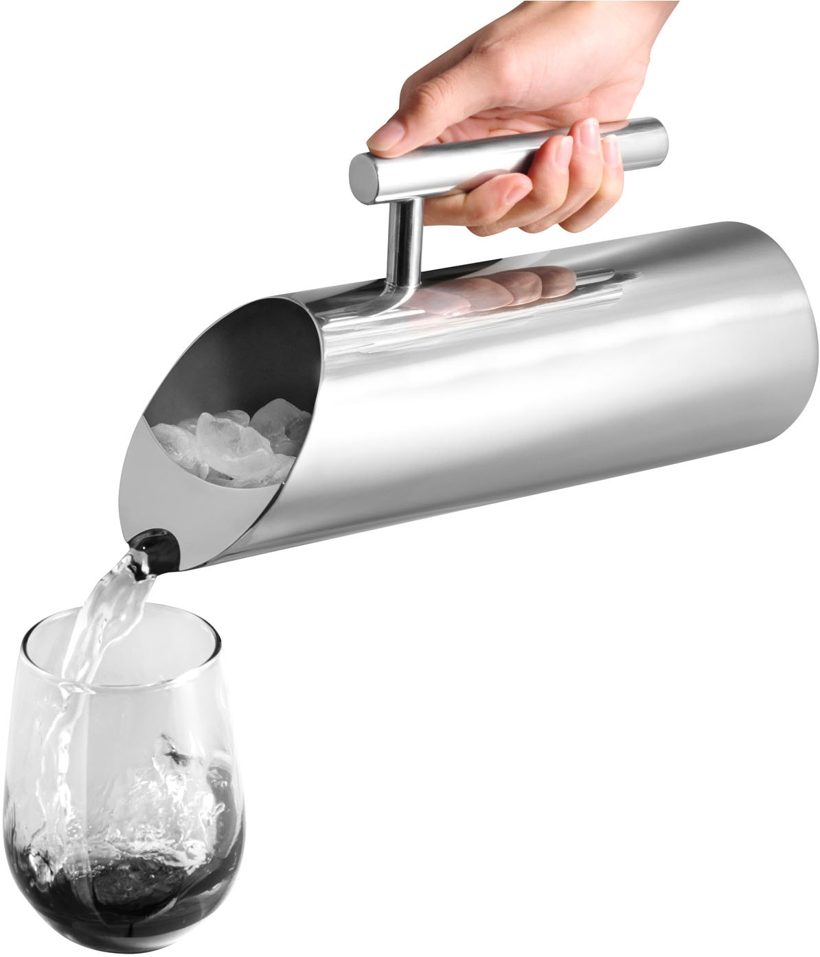 APS Wasserkanne »Pitcher Ø 9 cm, Höhe 27,5 cm, 1,2 Liter« 1,2 l 1 Stk. tlg. aus 18/8 Edelstahl, hochglänzend