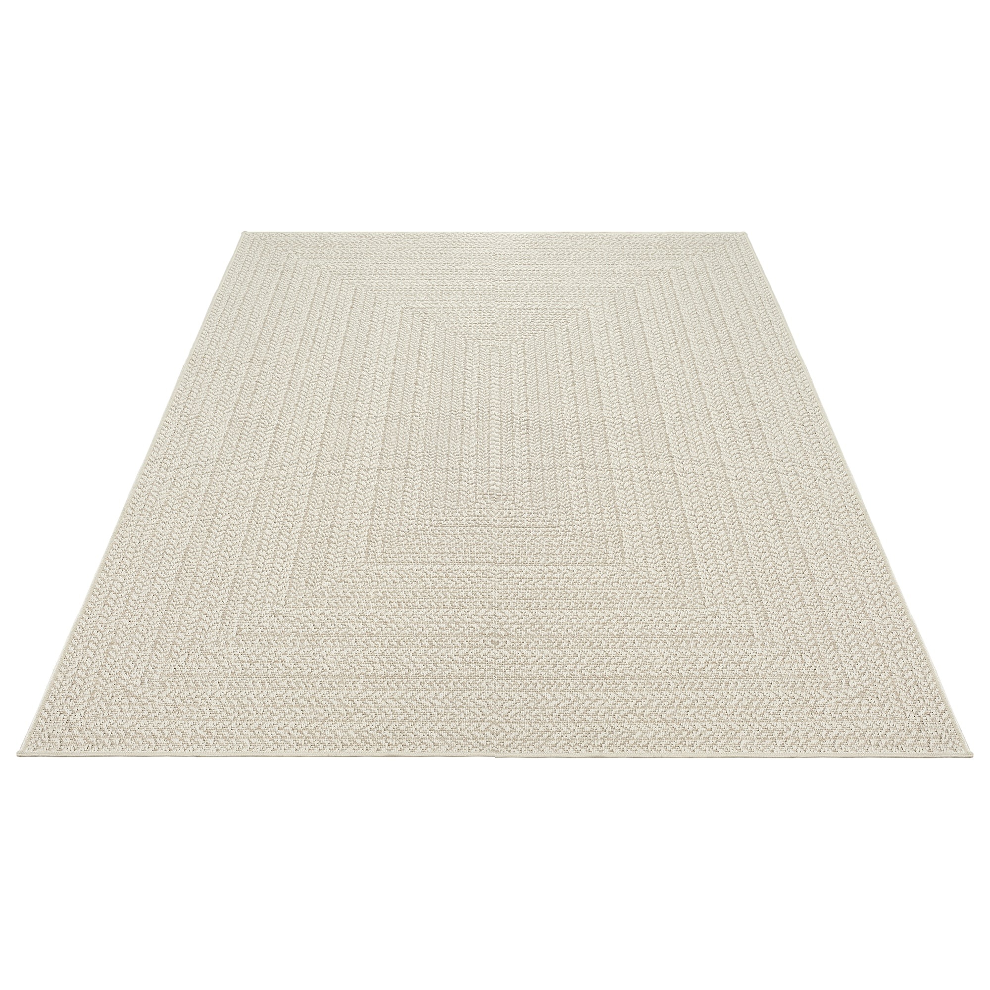Thumbnail - the carpet Outdoorteppich "Kansas" rechteckig 1 mm Höhe moderner robuster In und Outdoor Teppich Jute Look