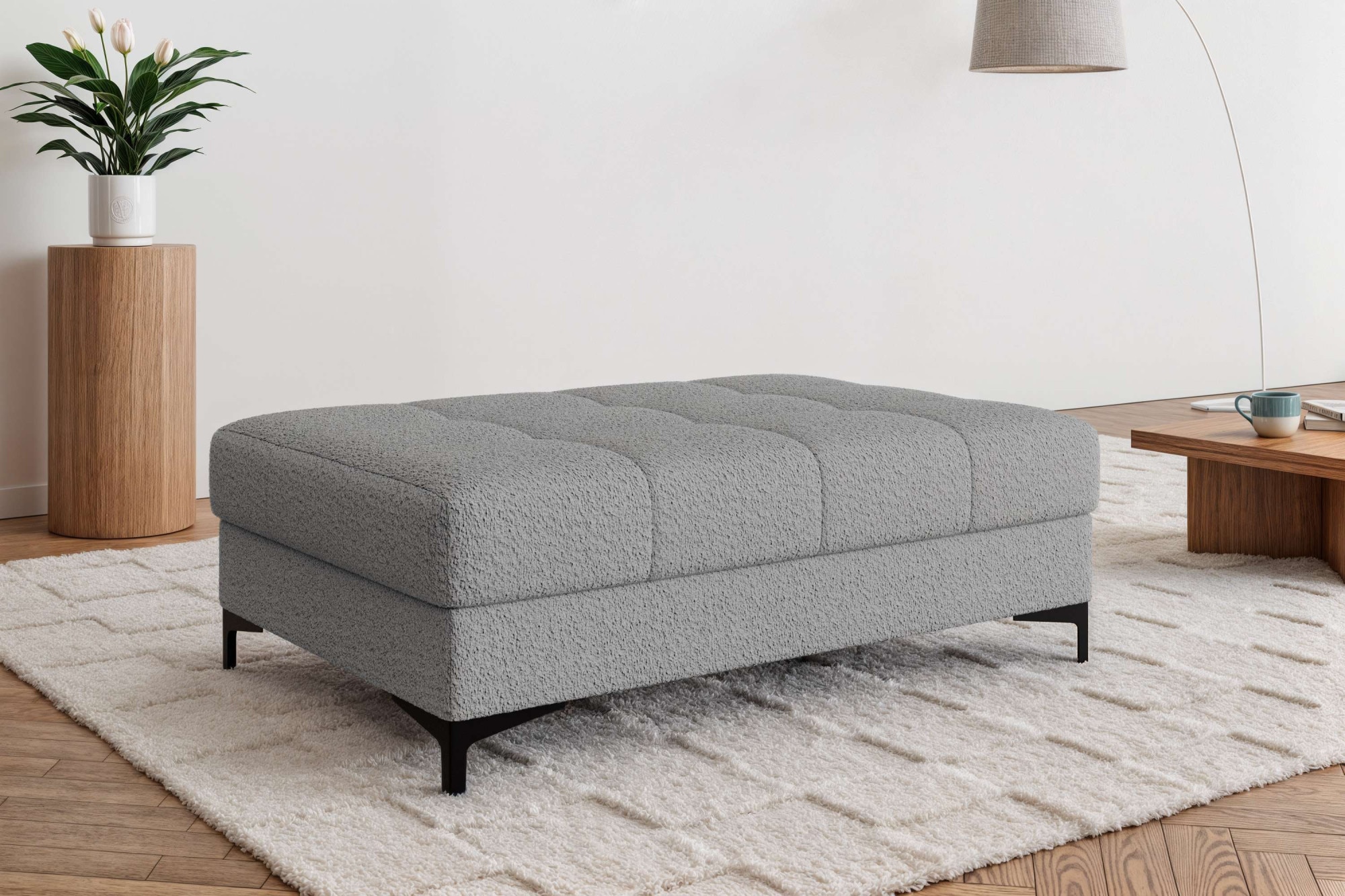 OTTO home Polsterhocker "LEEVKE Sitzhocker passend zum Sofa, Breite 115 cm" günstig online kaufen