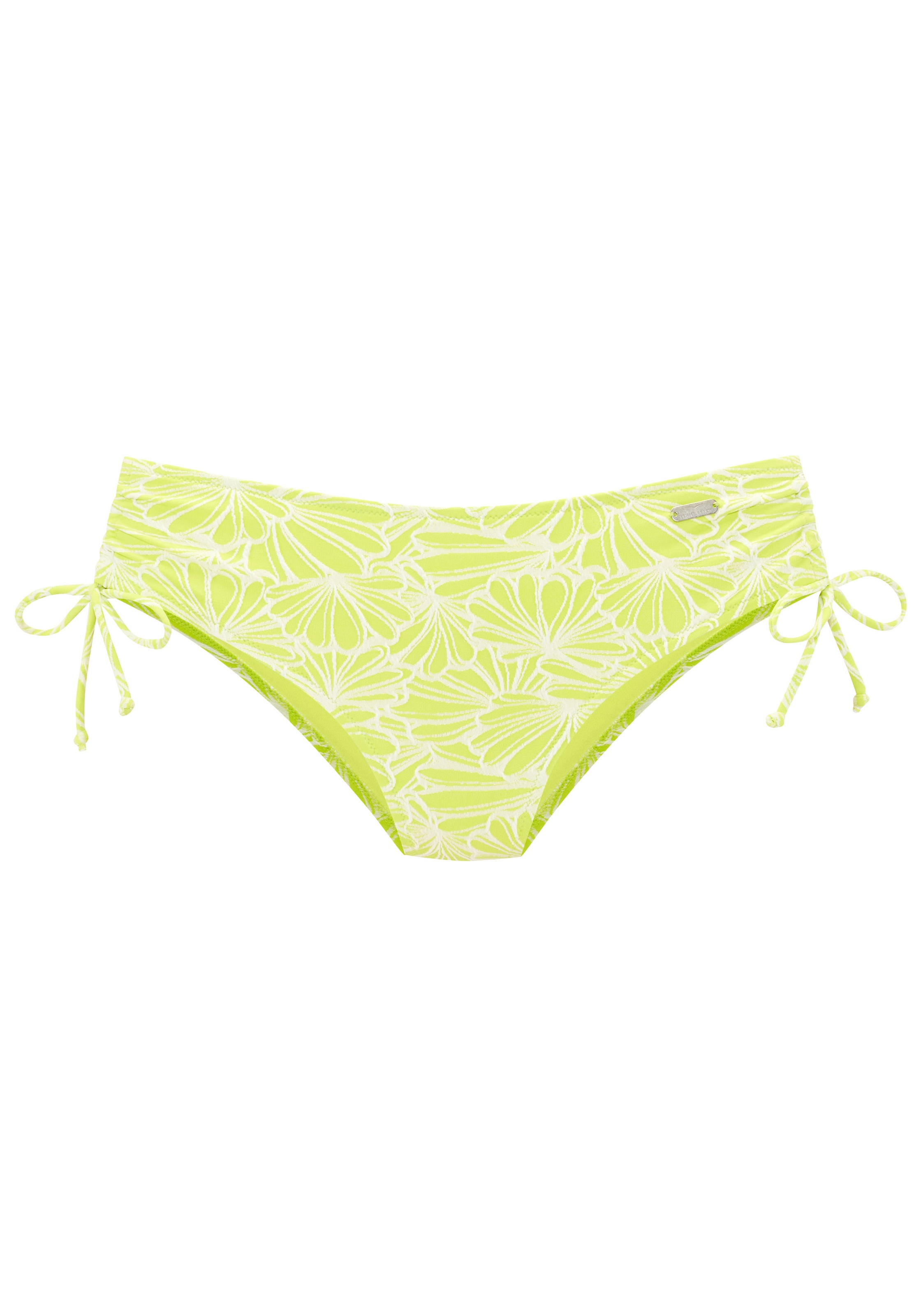 Venice Beach Bikini-Hose "Peony" in höherer Schnittform und modischer Struk günstig online kaufen