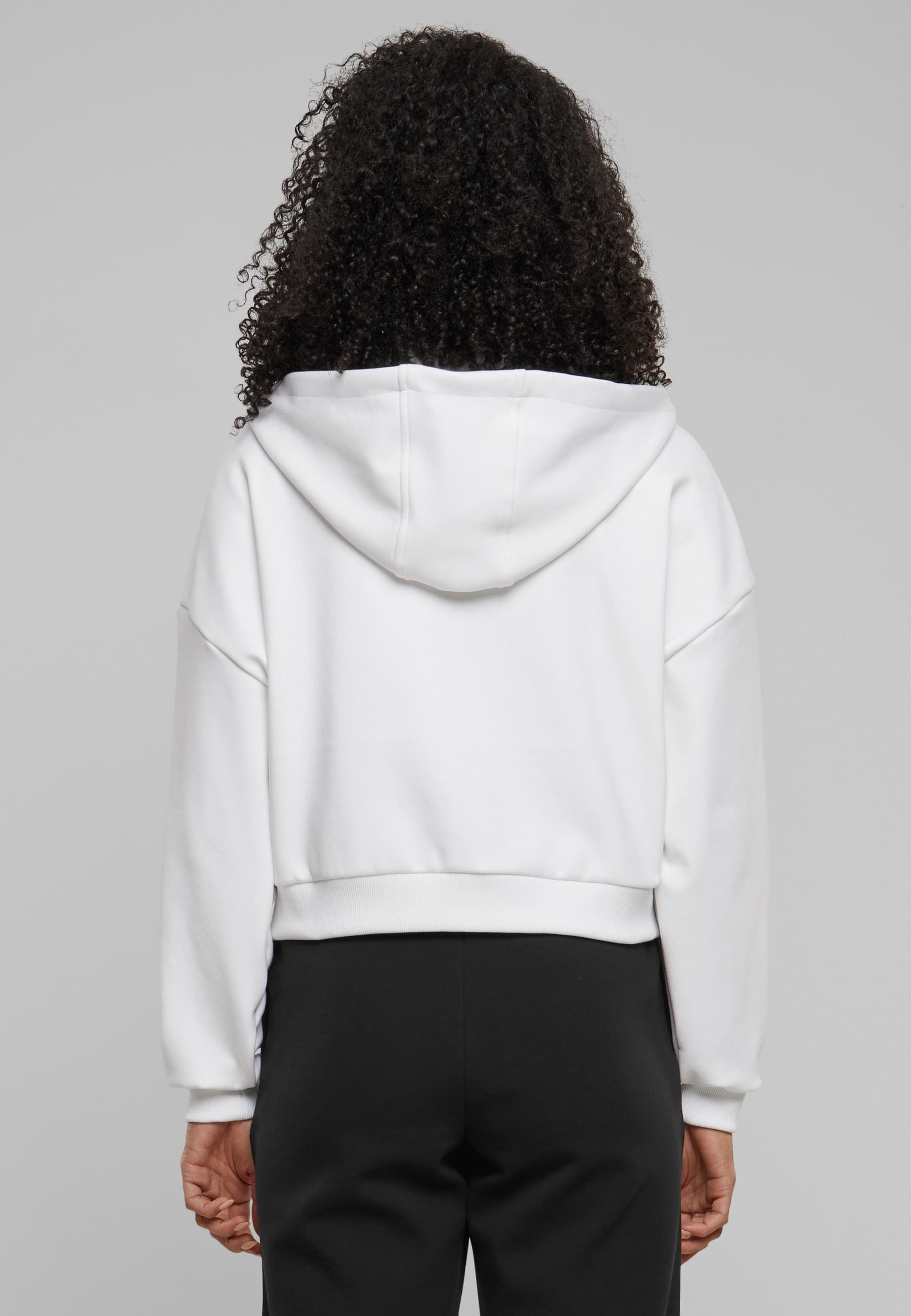 URBAN CLASSICS Sweatjacke »Urban Classics Damen Ladies Cozy Short Zip Hoody«