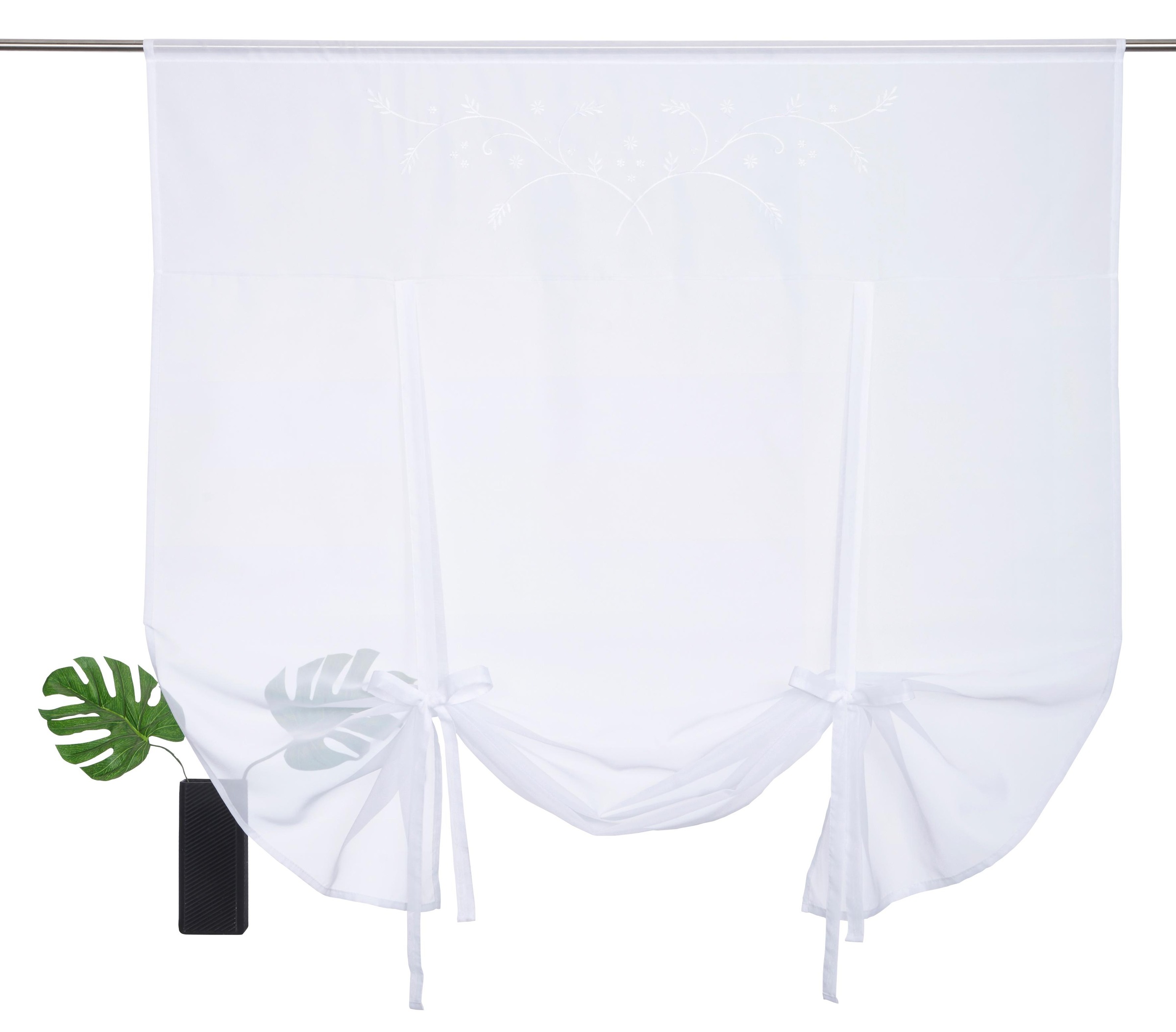 Home affaire Gardine "Lulu" Stangendurchzug 1 Stk. tlg. transparent, Voile günstig online kaufen