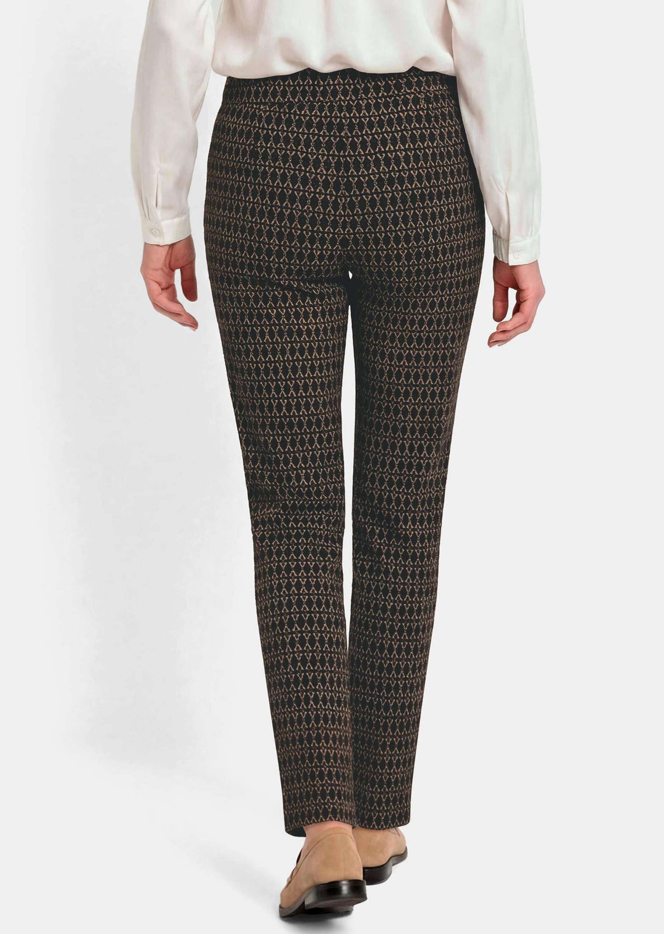 GOLDNER Schlupfhose »Kurzgröße Jerseyhose CARLA mit Minimal Print«  Eingriffstaschen im Vorderteil