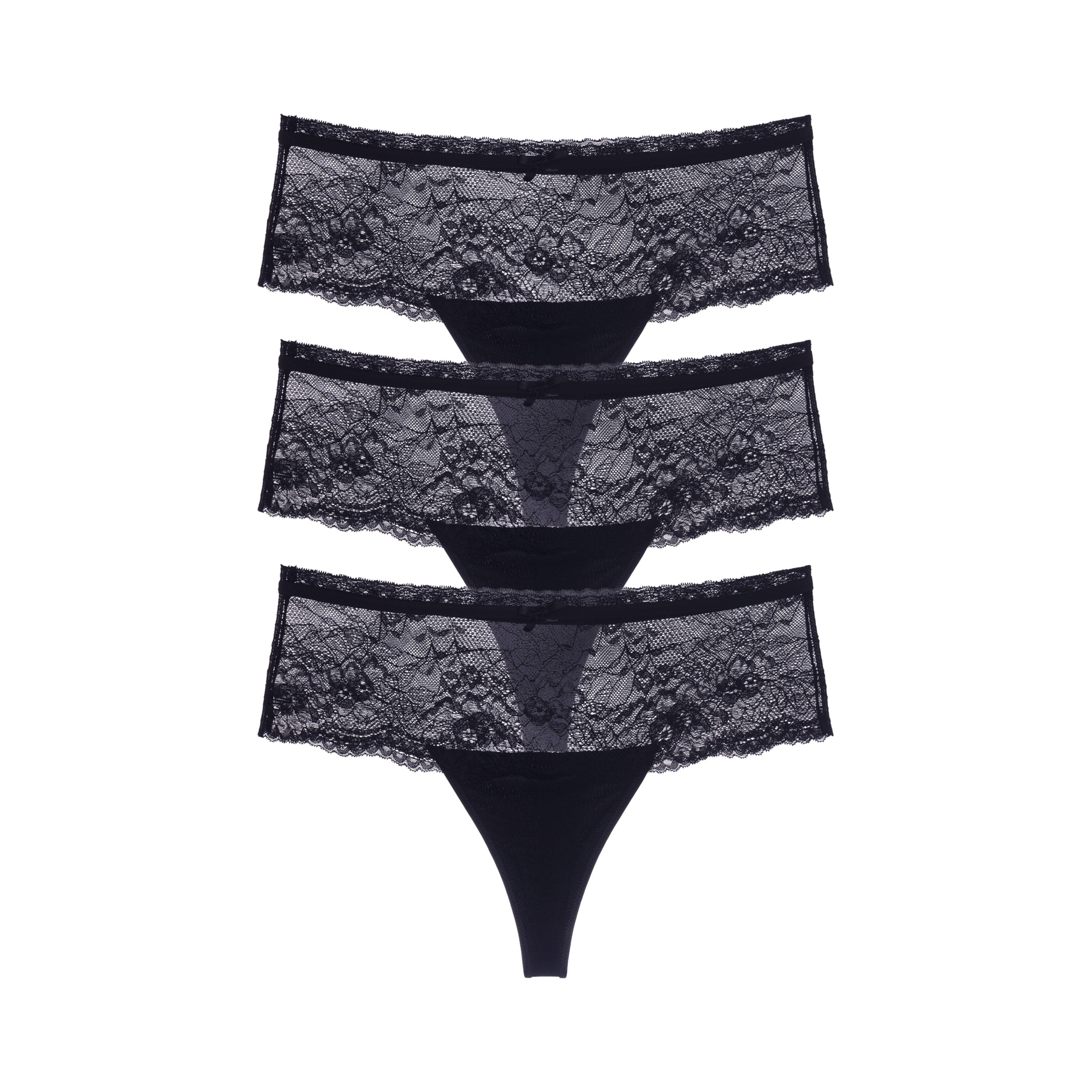 Dorina Tanga "Nina" breiter Bund, leicht transparent, mit Spitze, weich, mi günstig online kaufen