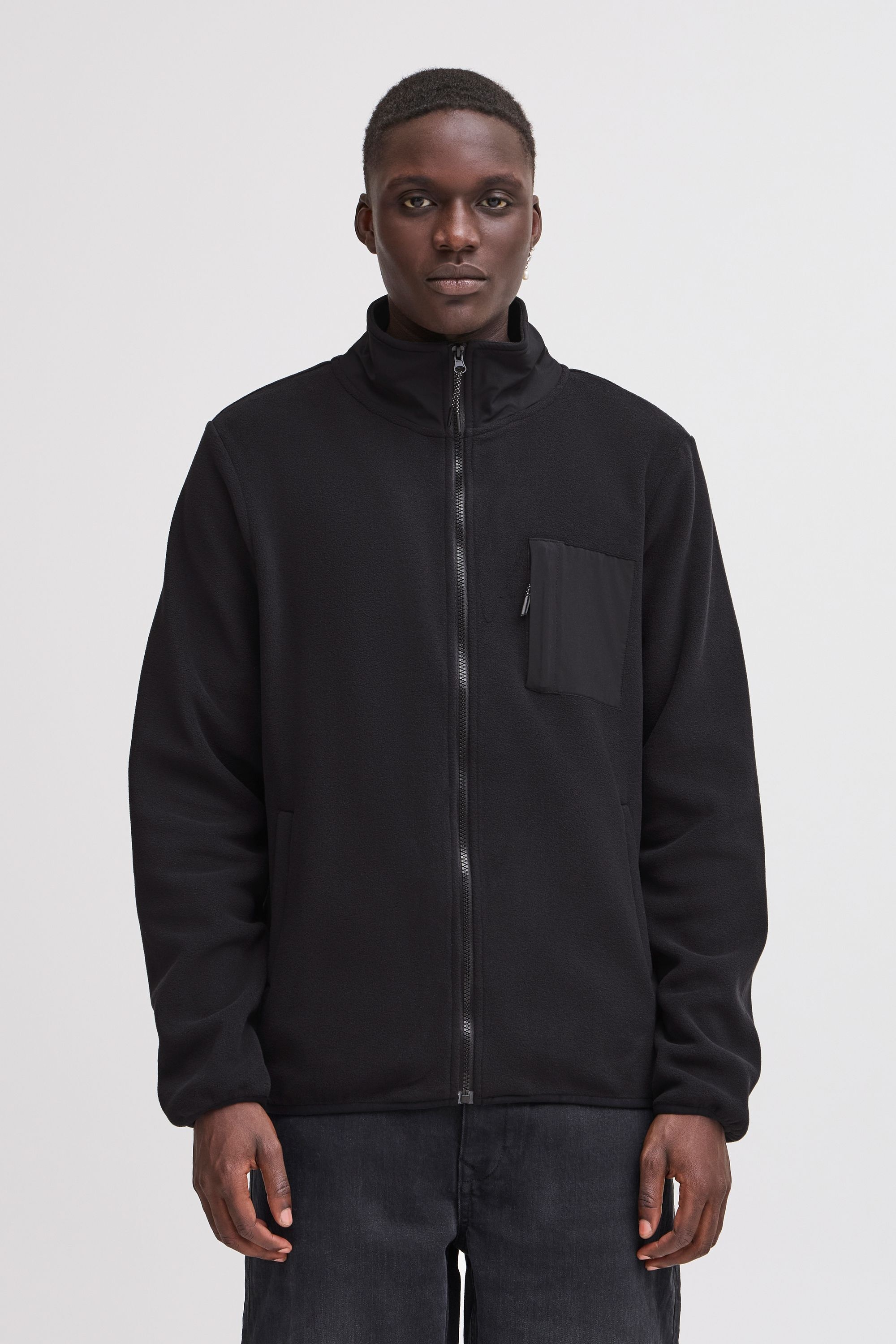 Blend Fellimitatjacke "BHBROOKS Sweatshirt zipp thru" ohne Kapuze Kuschelig günstig online kaufen