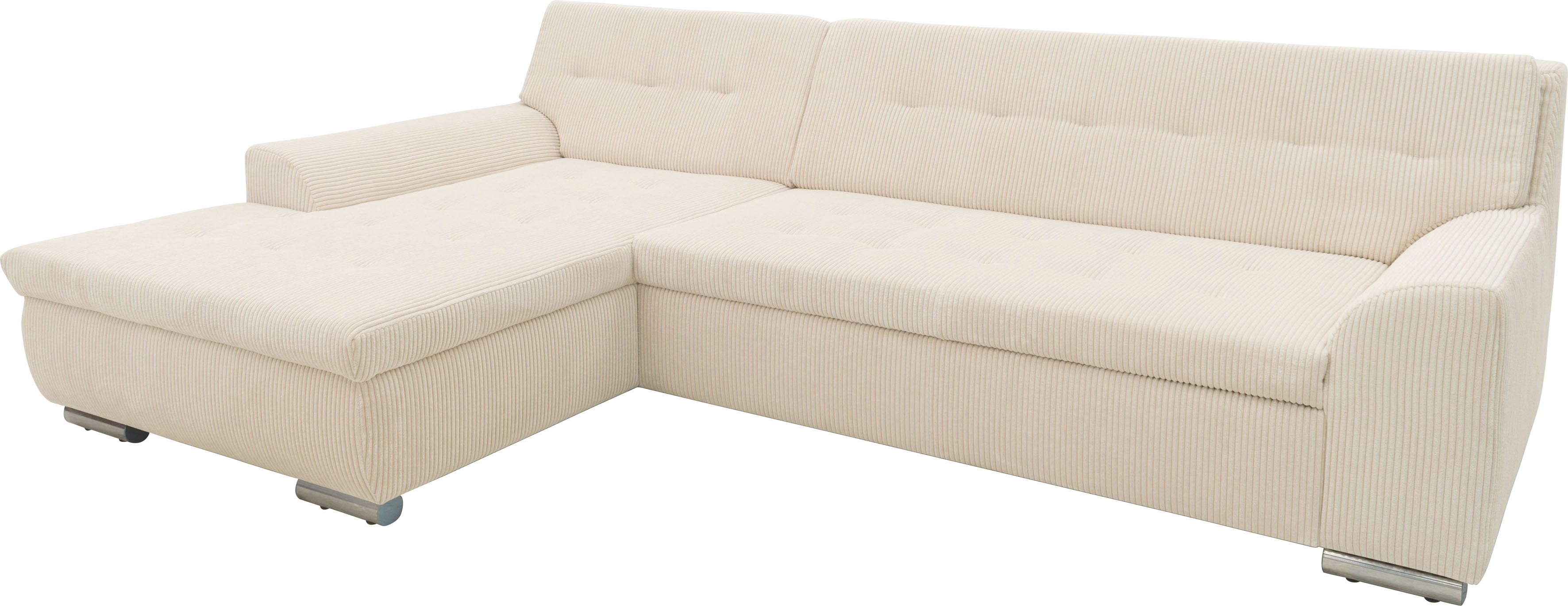 Thumbnail - DOMO collection Ecksofa Treviso, wahlweise mit Bettfunktion, incl. Zierkissen