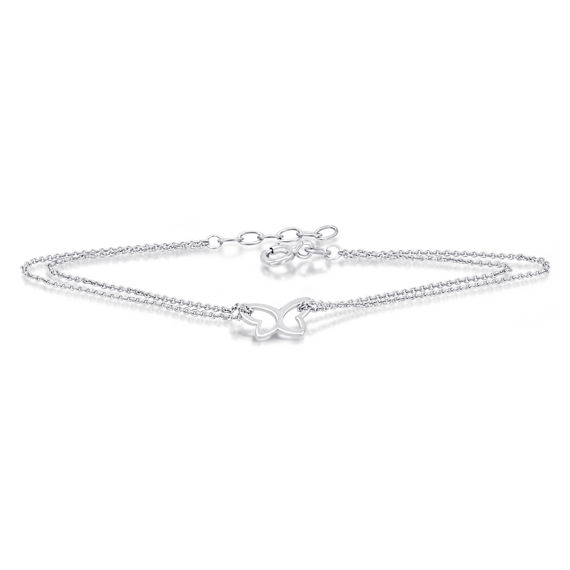 Silberarmband »Schmetterling Armband aus 925 Silber 17 cm Ø 1,1 mm«, Damen Silber...