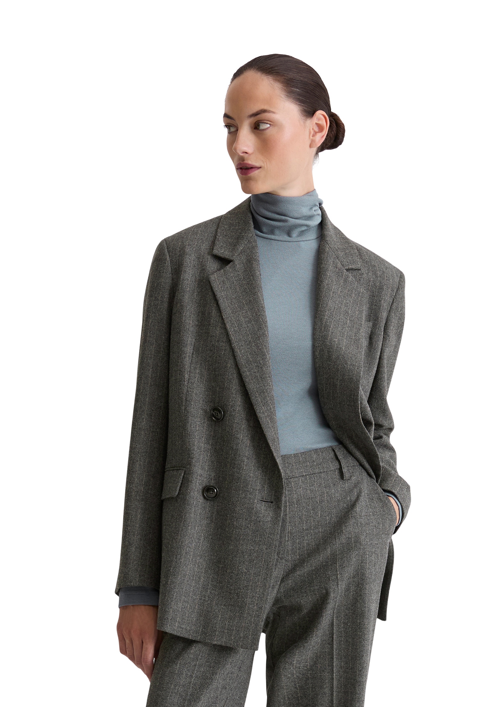 Marc OPolo Longblazer "aus Wolle-Viskose-Mix-Stretch" günstig online kaufen