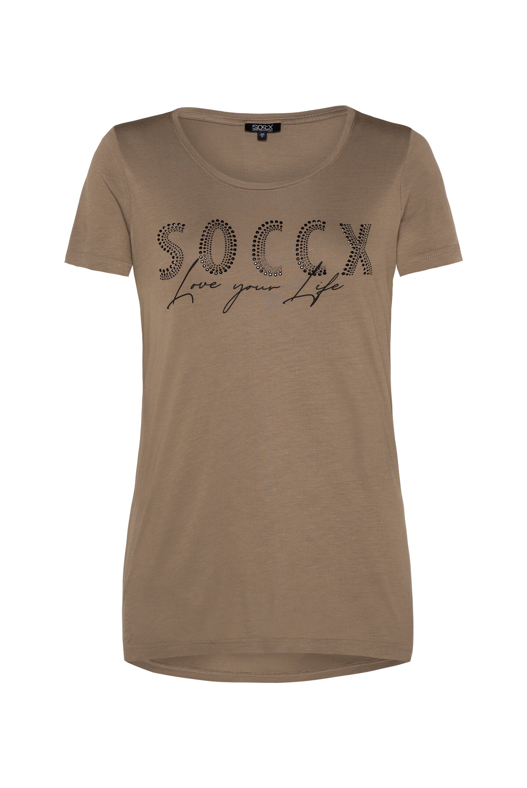 | SOCCX mit BAUR online längerer Rückenpartie kaufen Rundhalsshirt,