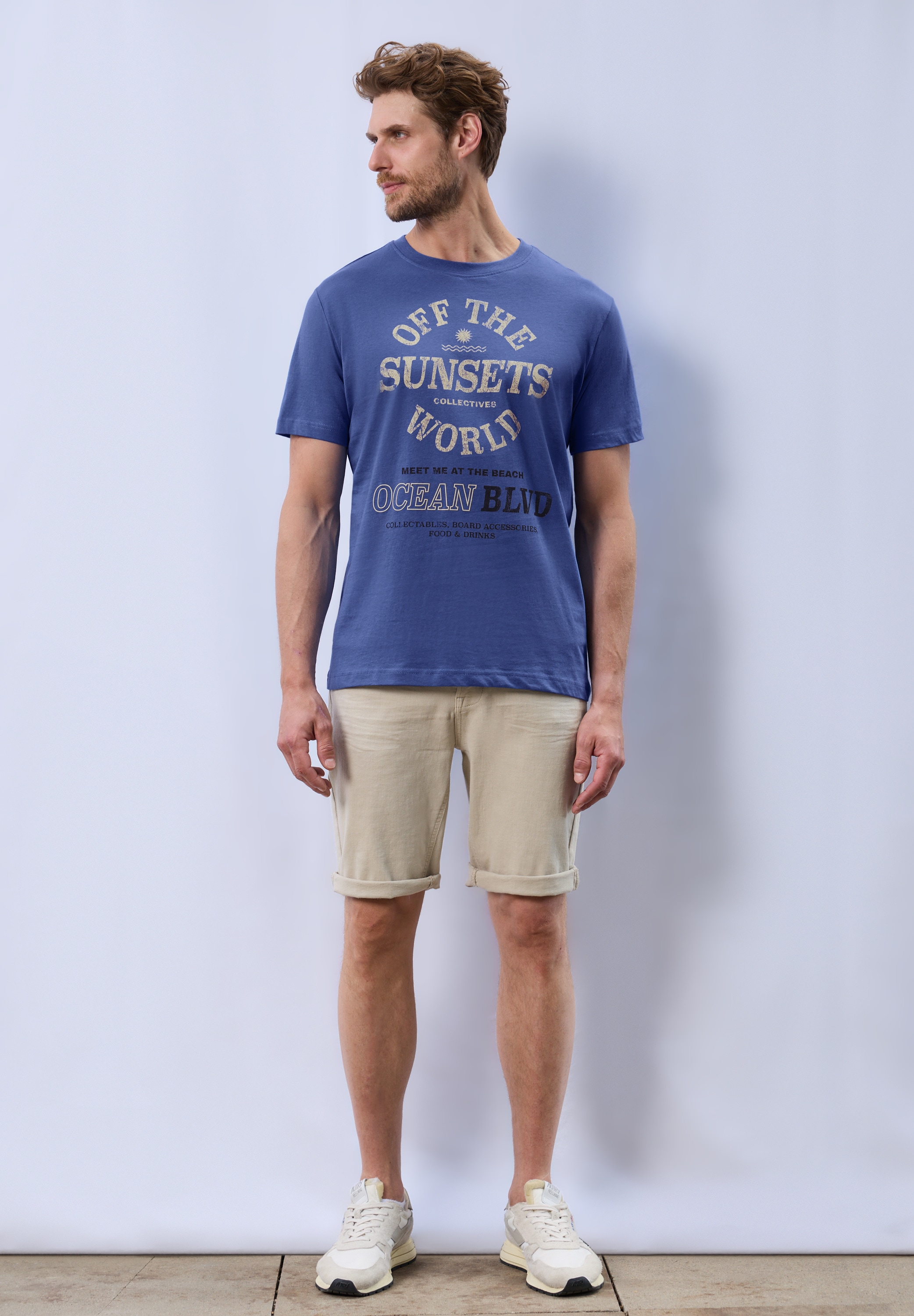 STREET ONE MEN T-Shirt, mit Rundhalsausschnitt