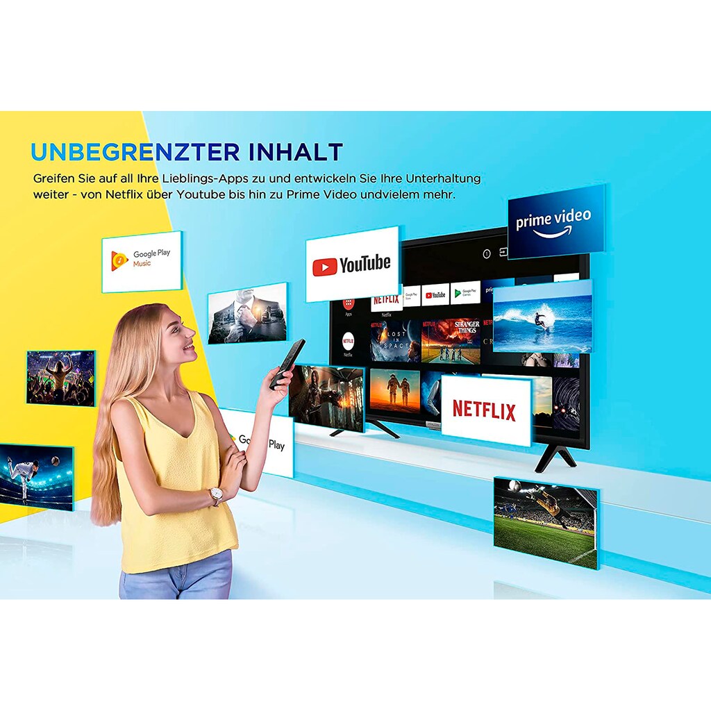 iFFALCON LCD-LED Fernseher »65K610X1«, 165,1 cm/65 Zoll, 4K Ultra HD, Android TV-Smart-TV