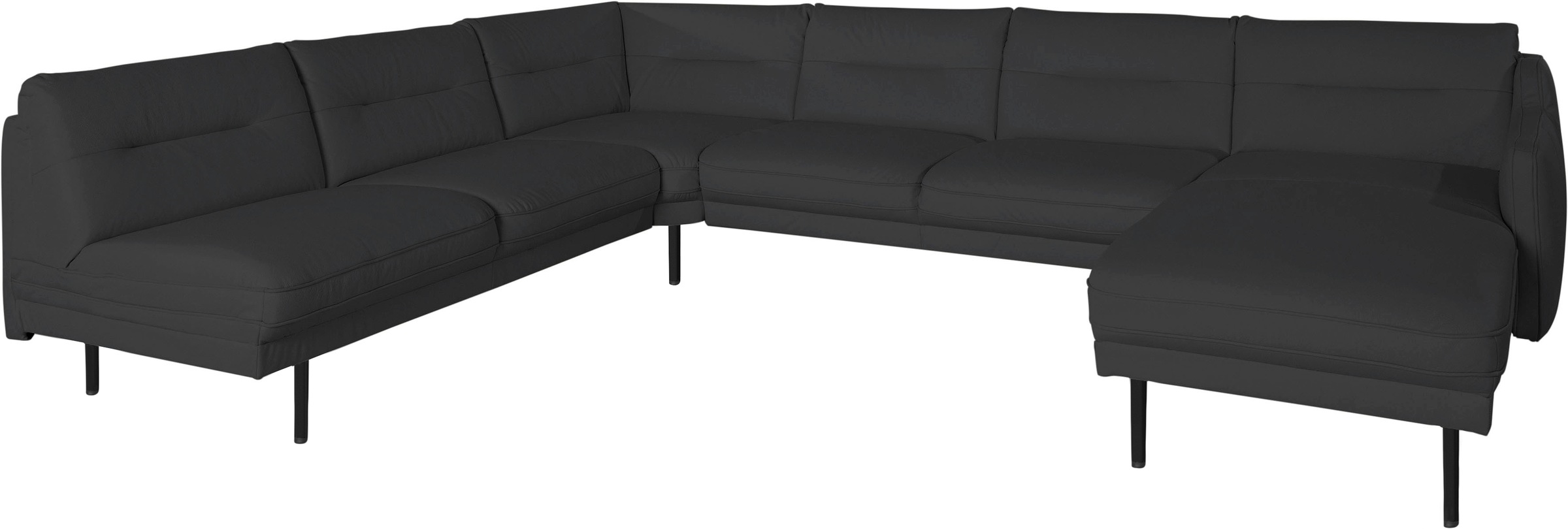 Home affaire Wohnlandschaft "Nordfyn U-Form" edles Design in 3 Bezugsqualit günstig online kaufen