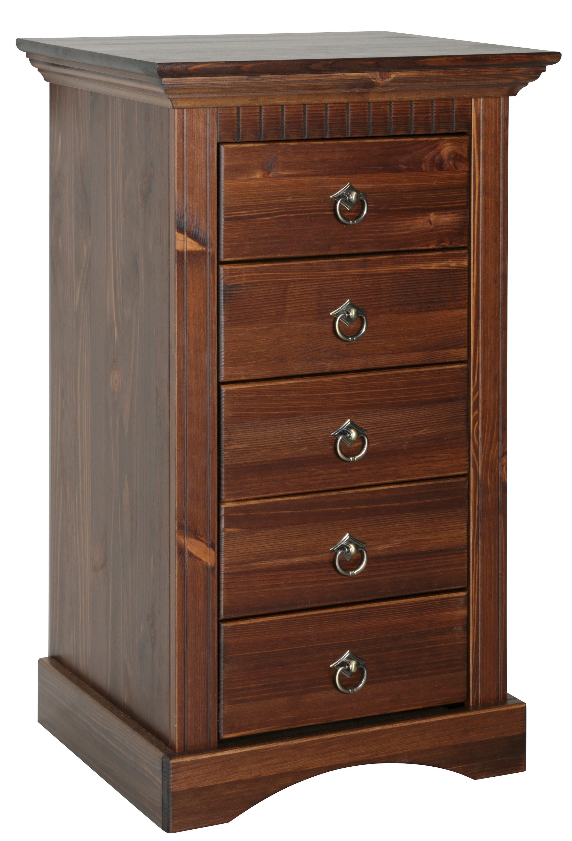 Home affaire Kommode "Rustic", Breite 48cm, aus massiver Kiefer, 5 Schublad günstig online kaufen