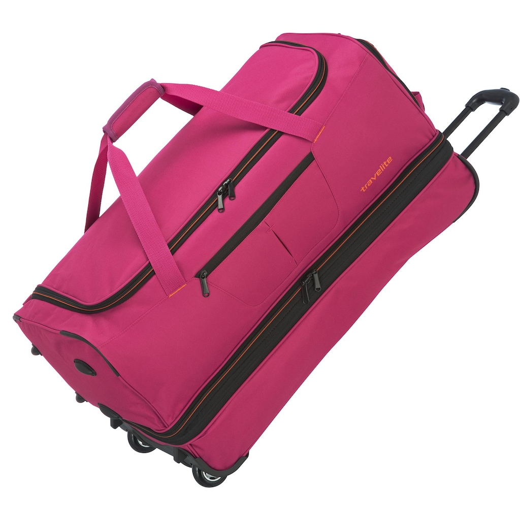 travelite Reisetasche »Basics, 70 cm, pink«, mit Volumenerweiterung