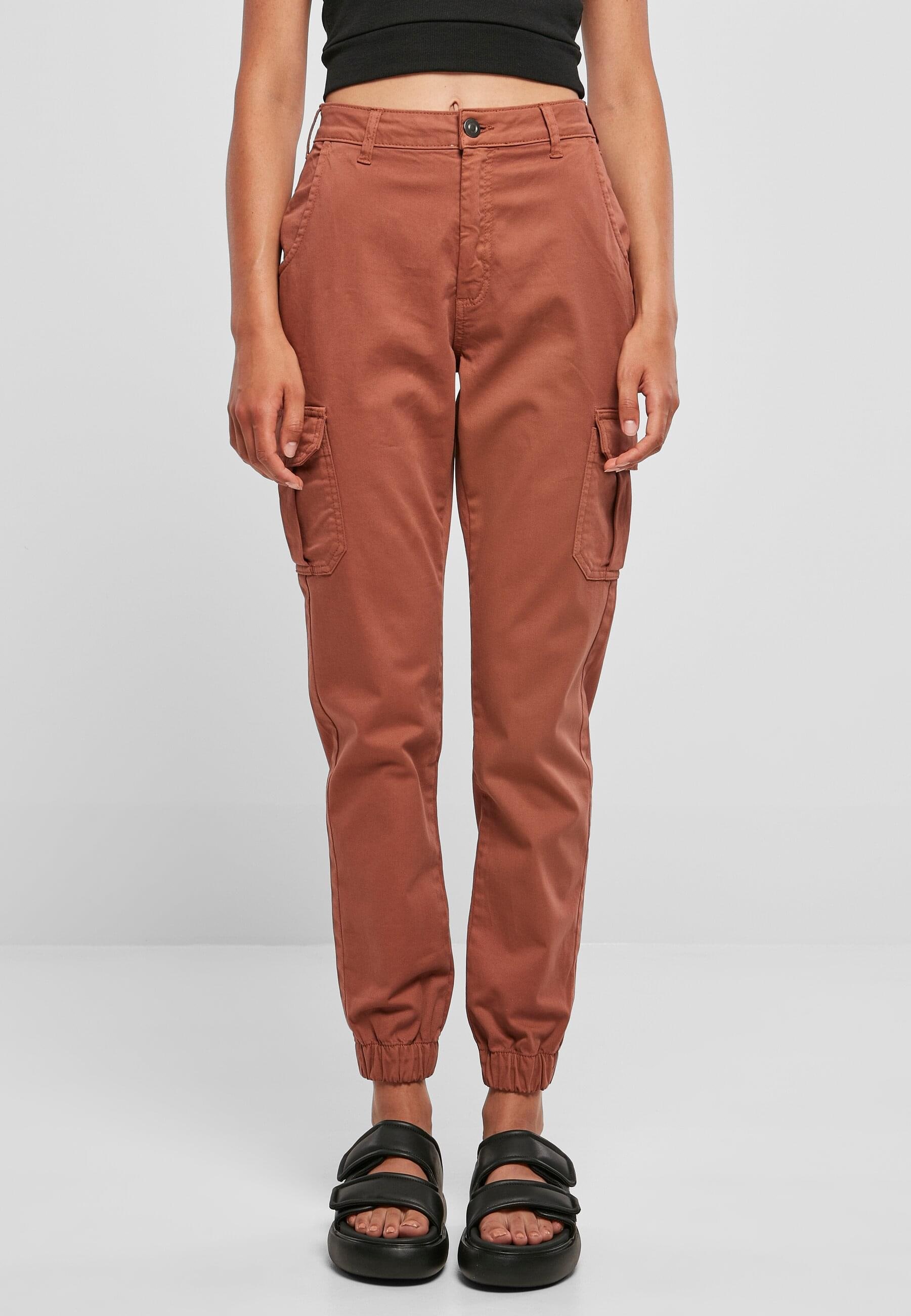 URBAN CLASSICS Cargohose »Urban Classics Damen Ladies High Waist Cargo Pants«, (1 tlg.)