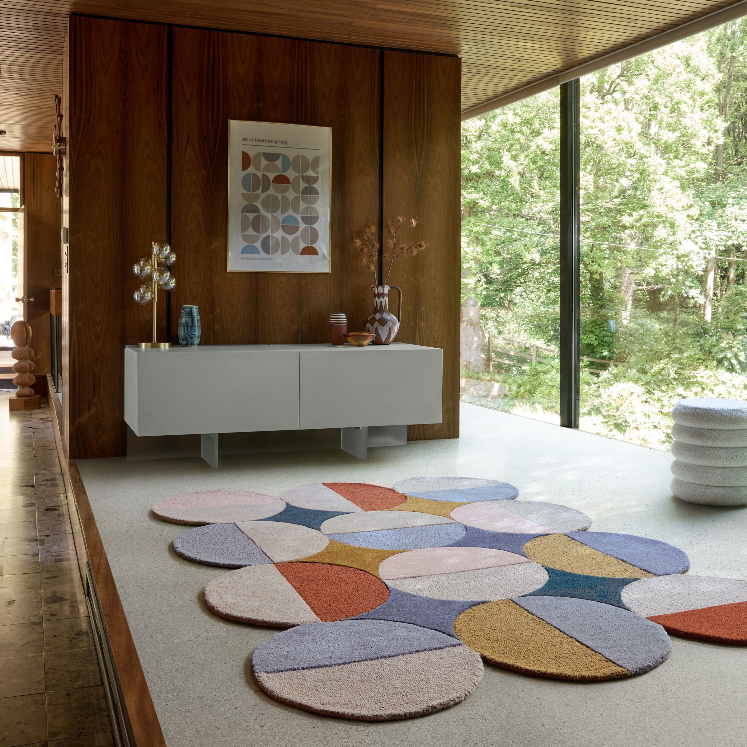 FLAIR RUGS Wollteppich "Mia Ellipse" rechteckig 12 mm Höhe mit gebogenem Zu günstig online kaufen
