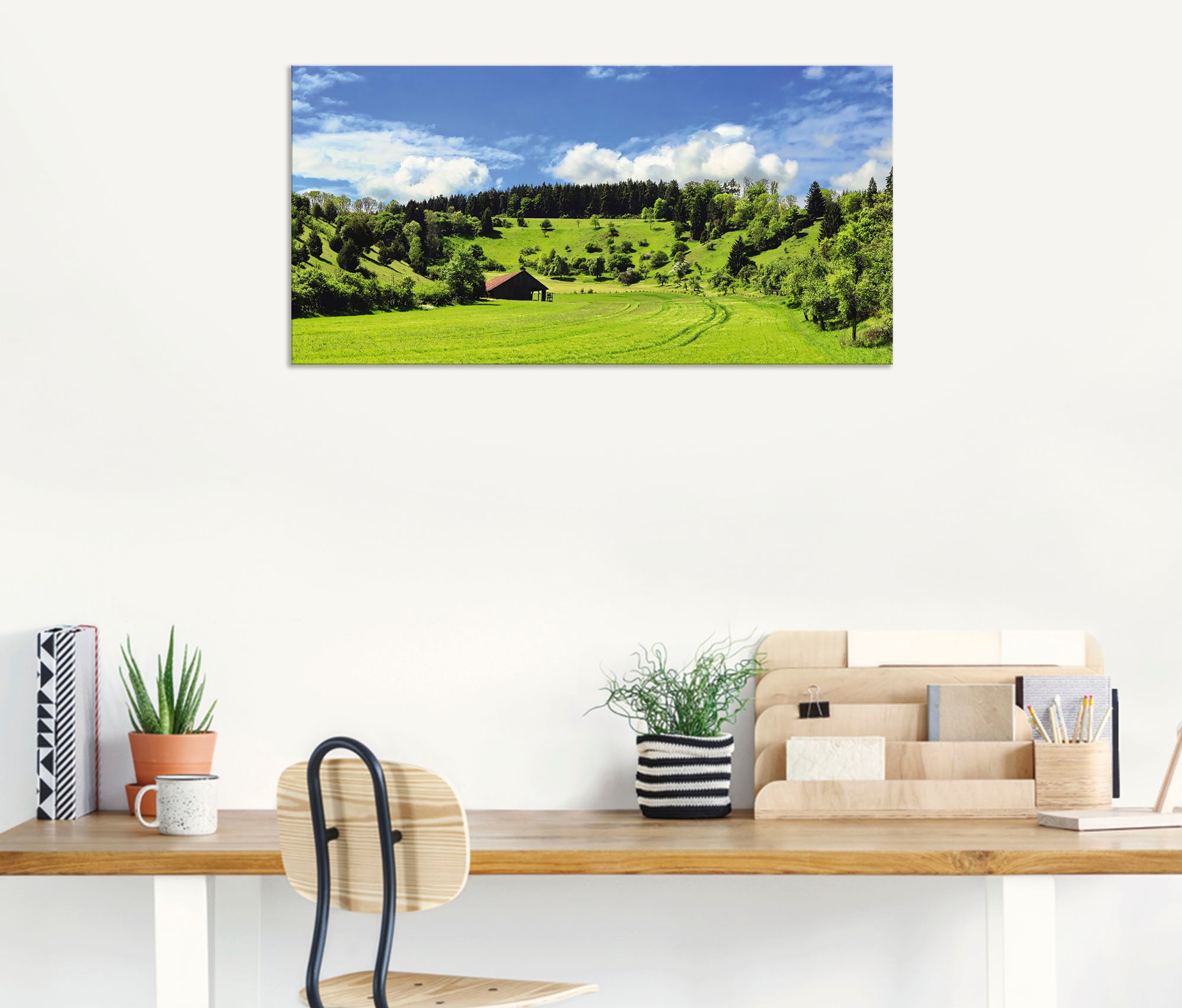 Artland Wandbild »Traumhafte Landschaft im Schwarzwald«, Wiesen & Baumbilder, (1 St.), als Alubild, Outdoorbild, Leinwandbild, Wandaufkleber, versch. Größen