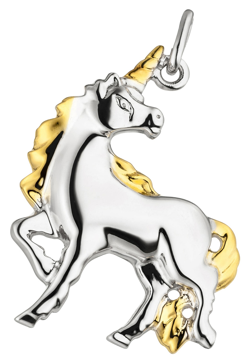 JOBO Kettenanhänger »Anhänger Einhorn«, 925 Silber bicolor online kaufen |  BAUR