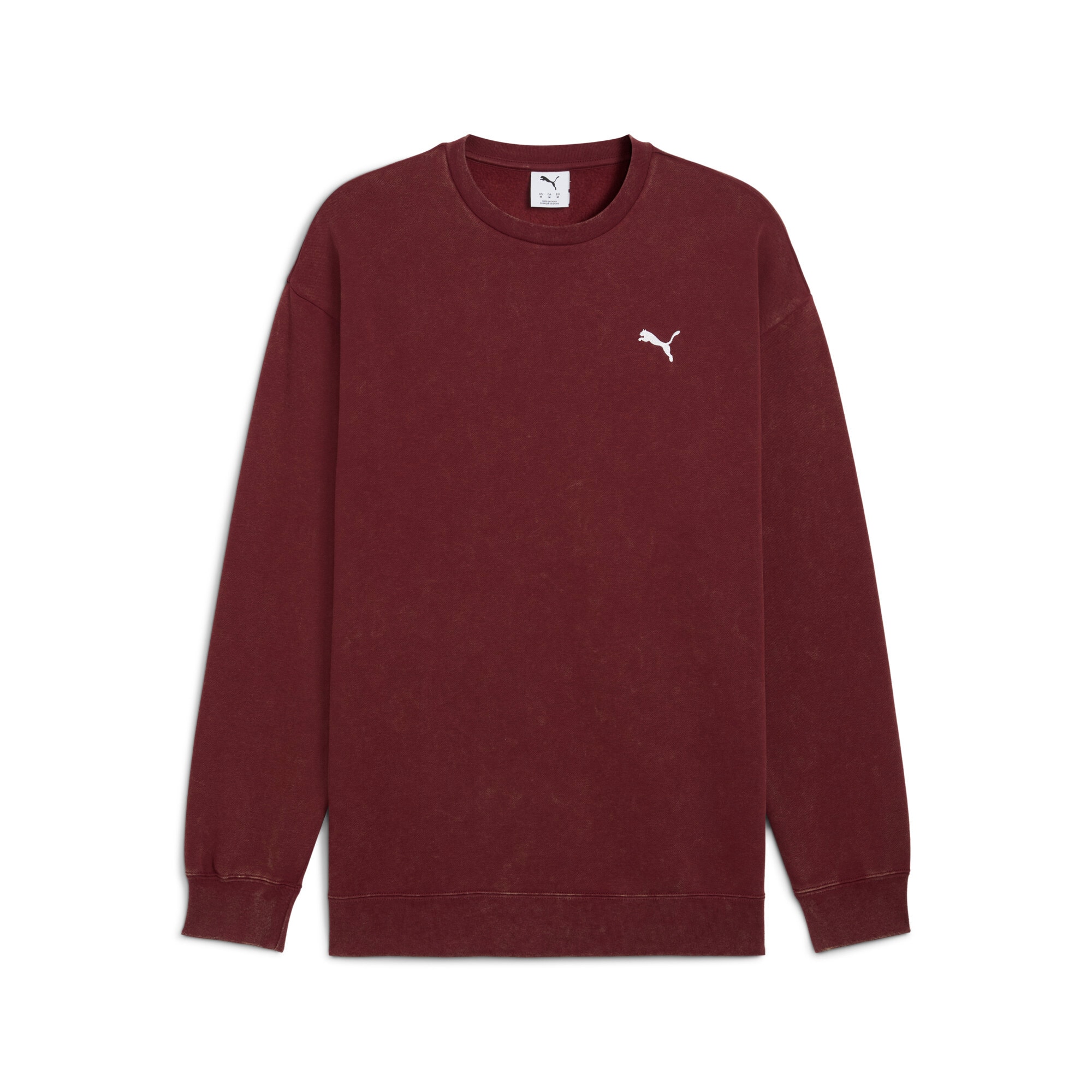 PUMA Langarmshirt »ESS ELEVATED RELAXED WASH CREW FL«