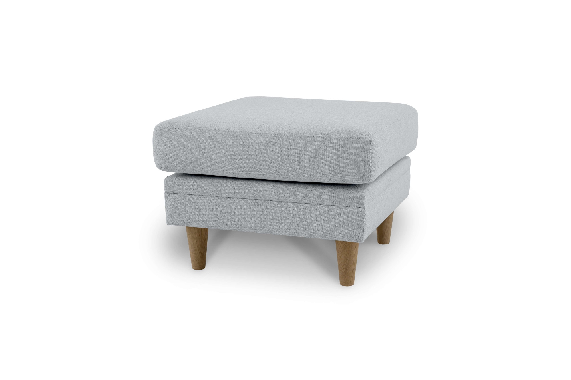 Home affaire Polsterhocker »Arellano, Breite 63 cm«, klassisches Design, mit Massivholzfüßen, Webstoff fein