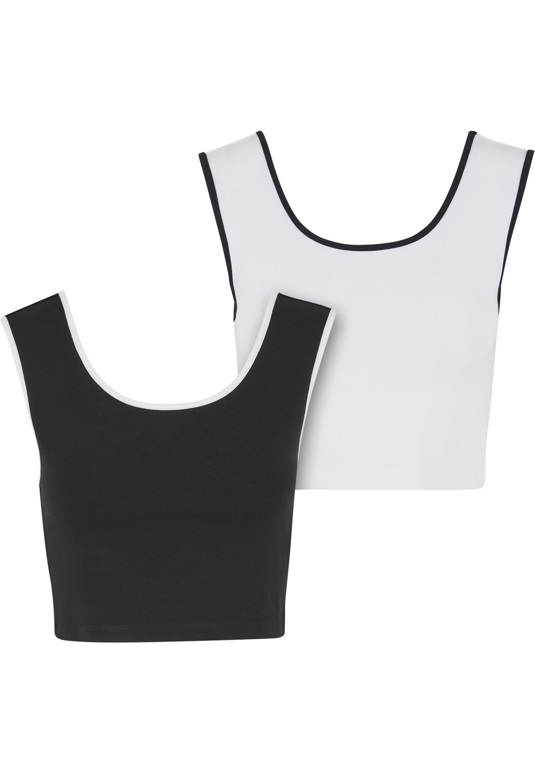 URBAN CLASSICS T-Shirt "Urban Classics Ladies Contrast Cropped Top" 1