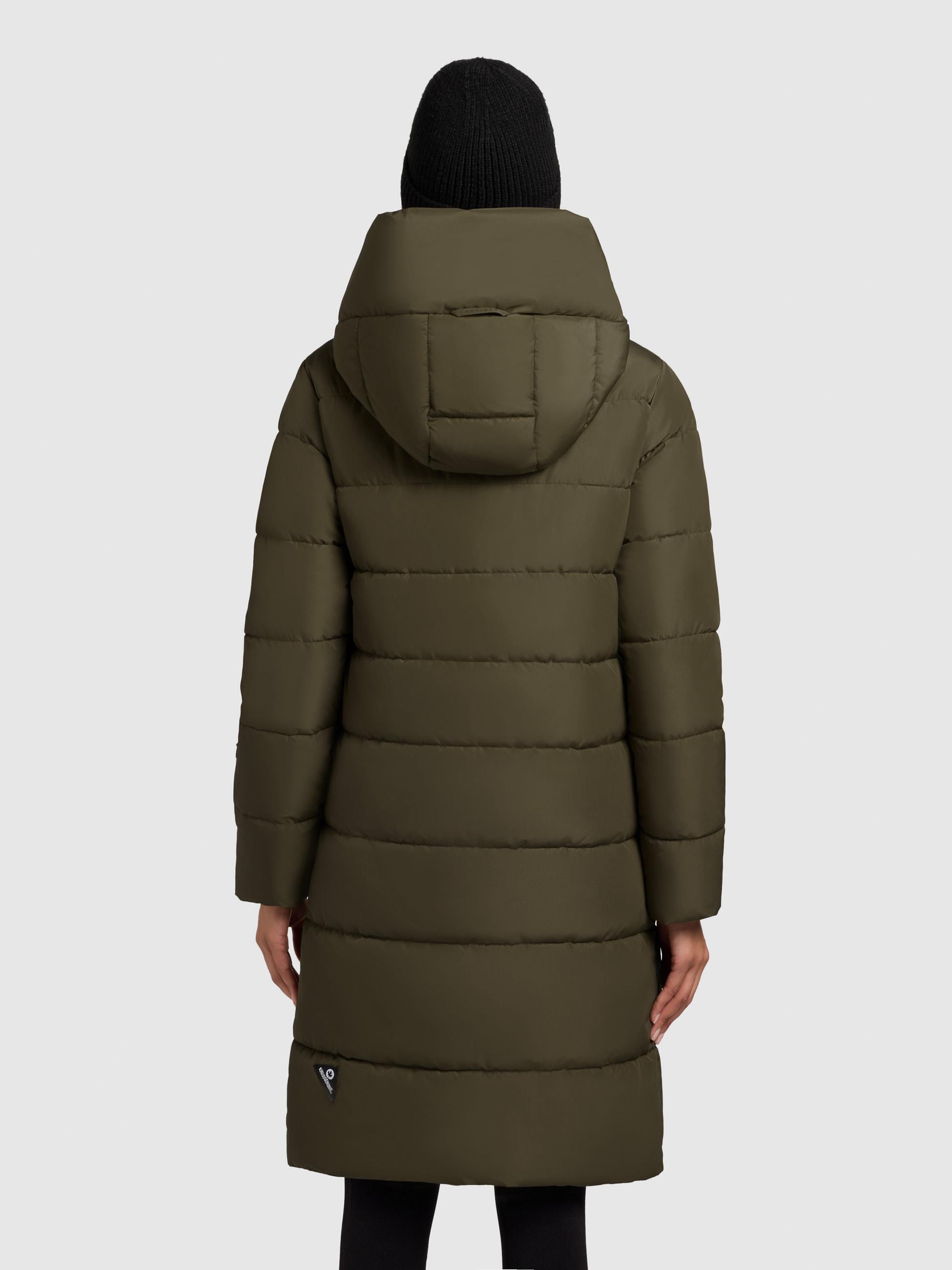 khujo Steppmantel »Jilias5-YM«, warmer Damen Wintermantel mit Kapuze und großen Taschen