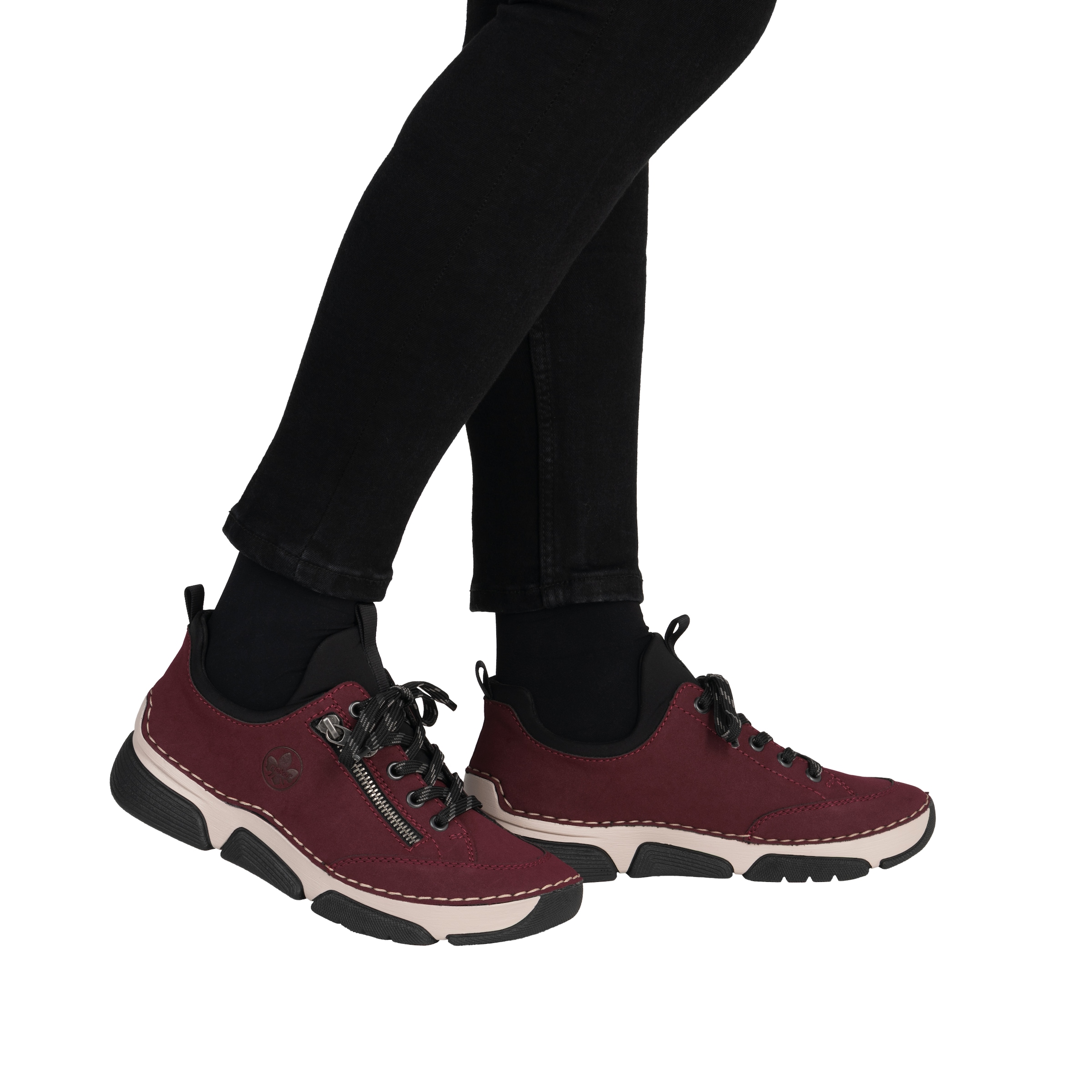 Rieker Slip-On Sneaker, Schlupfschuh, Halbschuh, Freizeitschuh mit weicher Innensohle