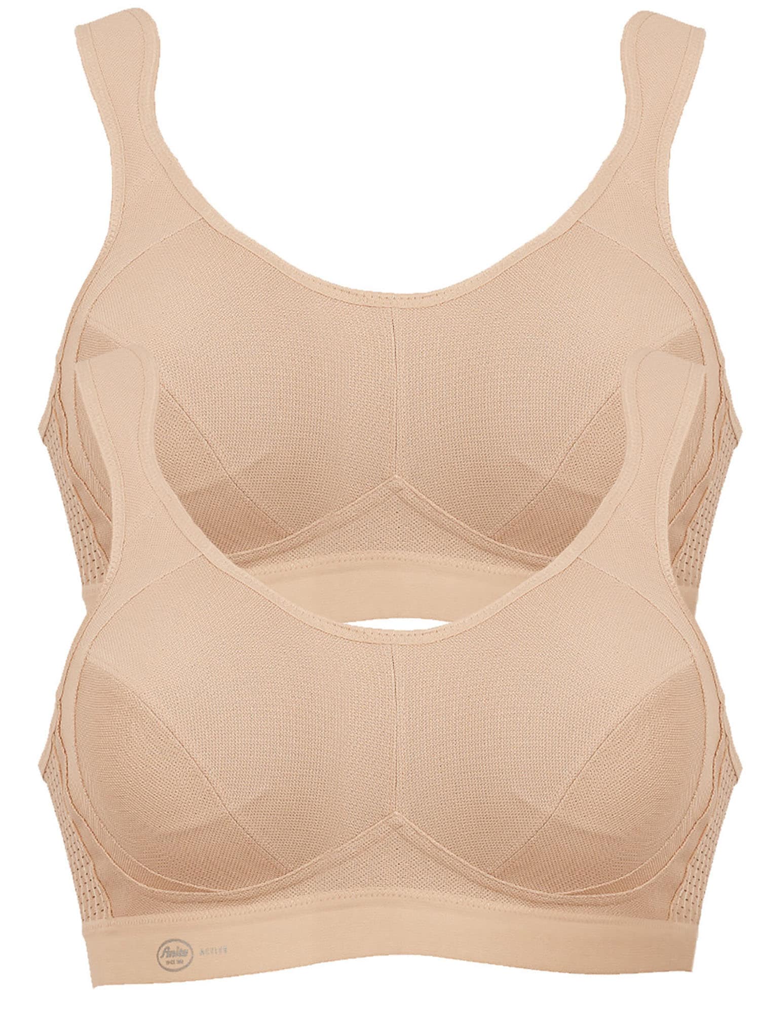 Sport-BH ANITA "Sport BH extreme control", Damen, Gr. 90, Cup G, beige (desert desert), Stoff, Obermaterial: 76% Polyester PES. 19% Polyamid PA. 5% Elasthan EL., BHs Sport-BH