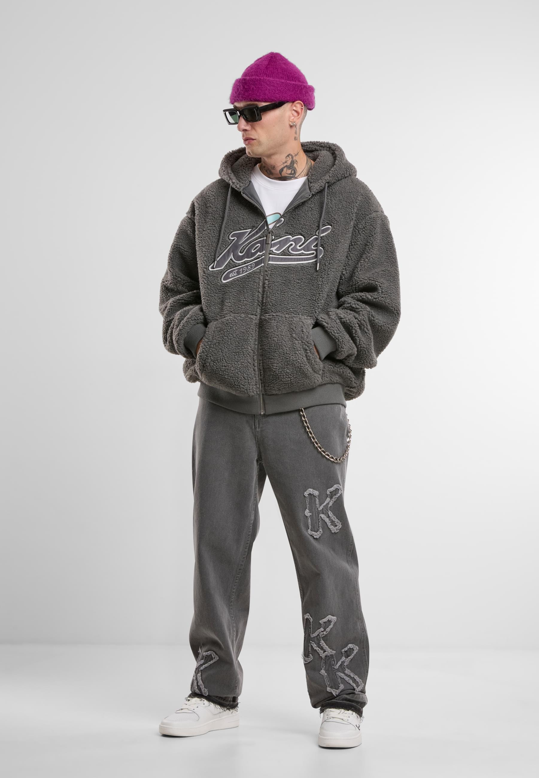 Karl Kani Sweatjacke »Karl Kani KK Varsity Teddy Zip Hoodie«