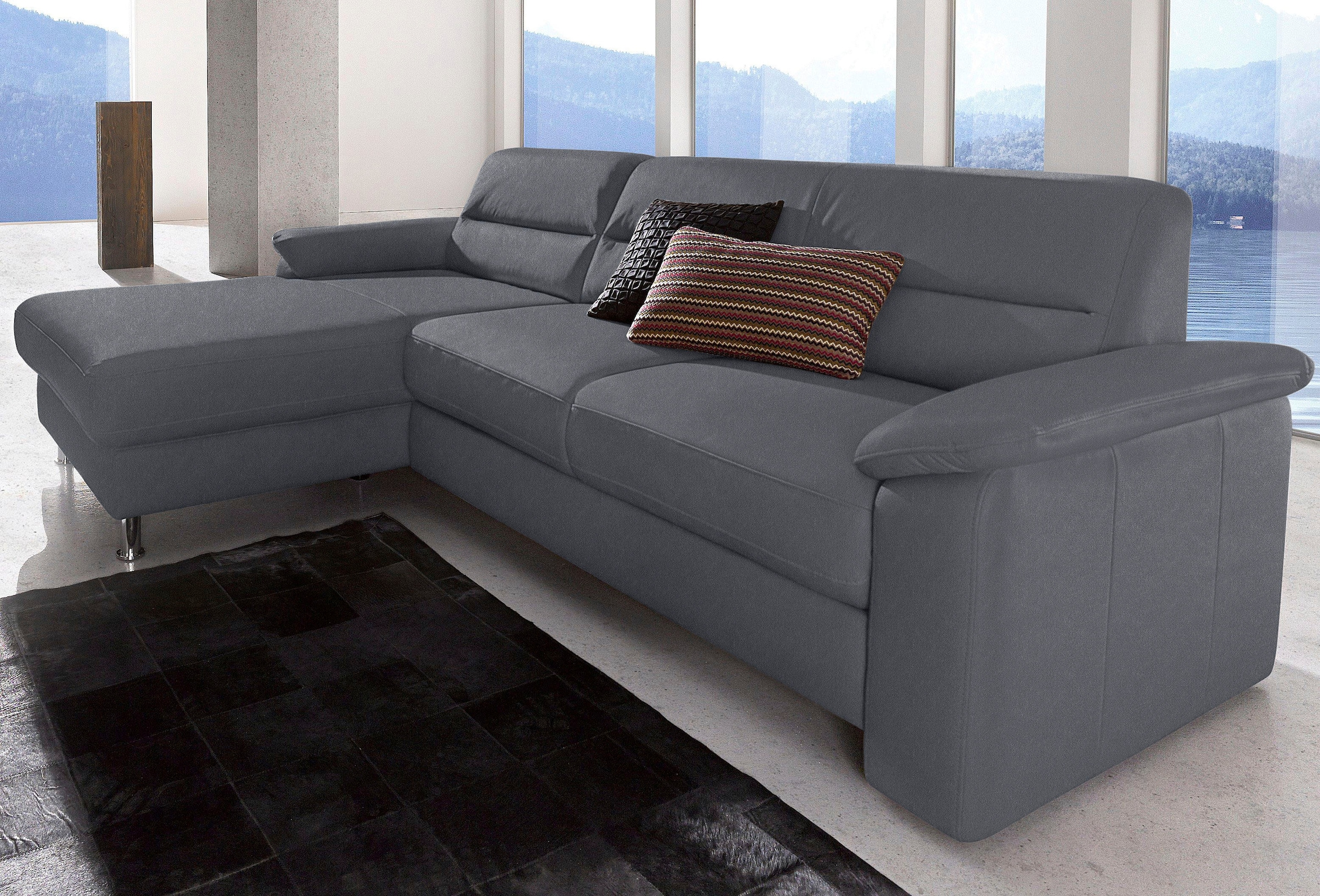 sit&more Ecksofa "Ascara L-Form", inklusive Boxspring/Federkern-Polsterung, günstig online kaufen