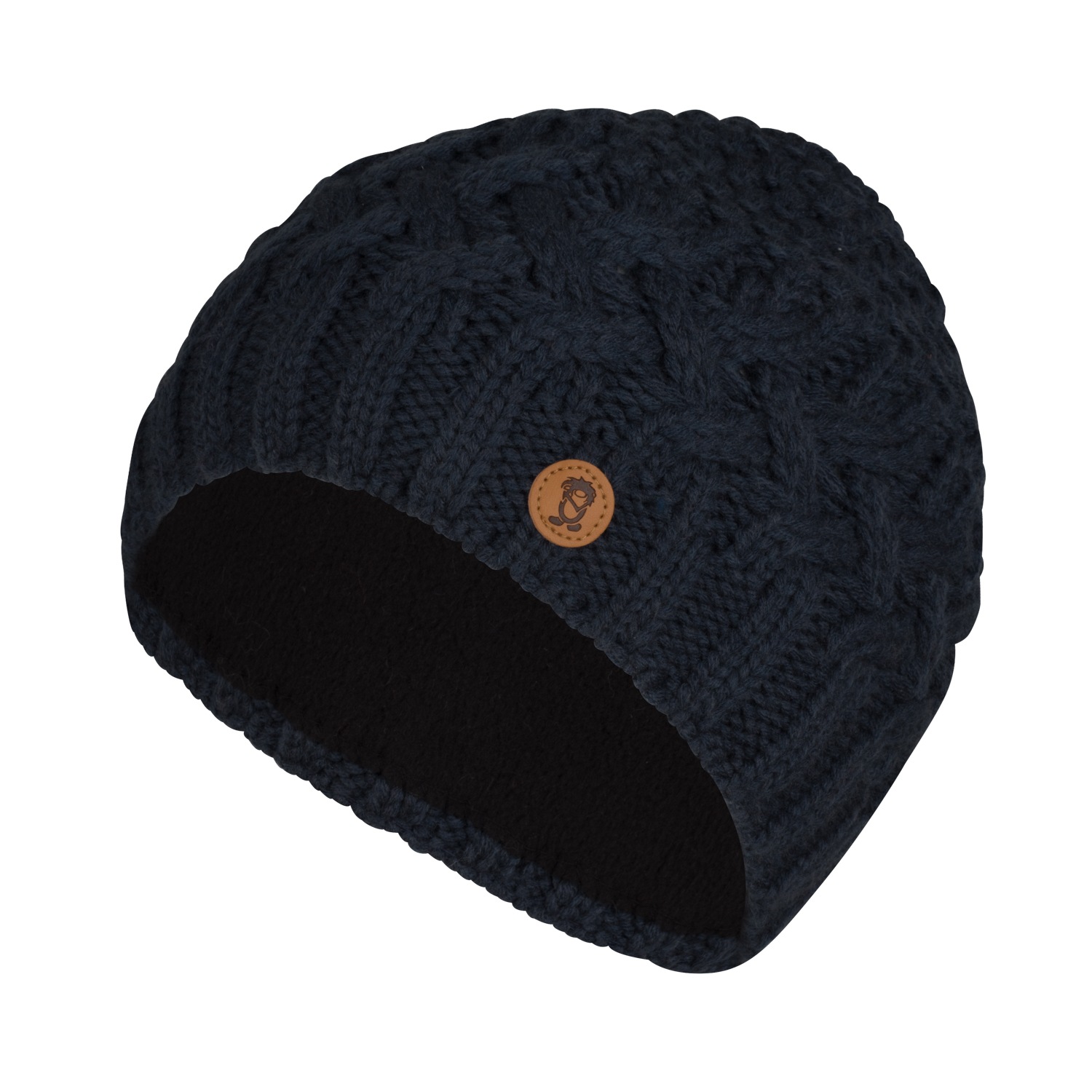 Strickmütze TROLLKIDS "GIRLS RAULAND CAP", Mädchen, Gr. 2 (48/52), blau (navy), Obermaterial: 50% Polyacryl, 50% Polyester. Futter: 100% Polyester, Mützen Strickmütze, für Kinder und Jugendliche, sportlicher Stil, mit Fleece-Einsatz