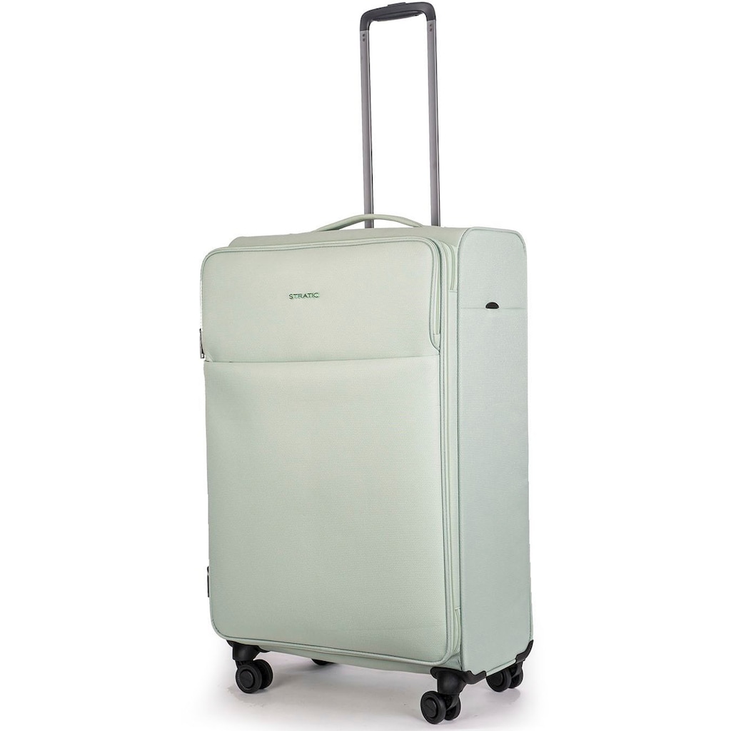 Stratic Weichgepäck-Trolley »Stratic Light + L, mint«, 4 Rollen