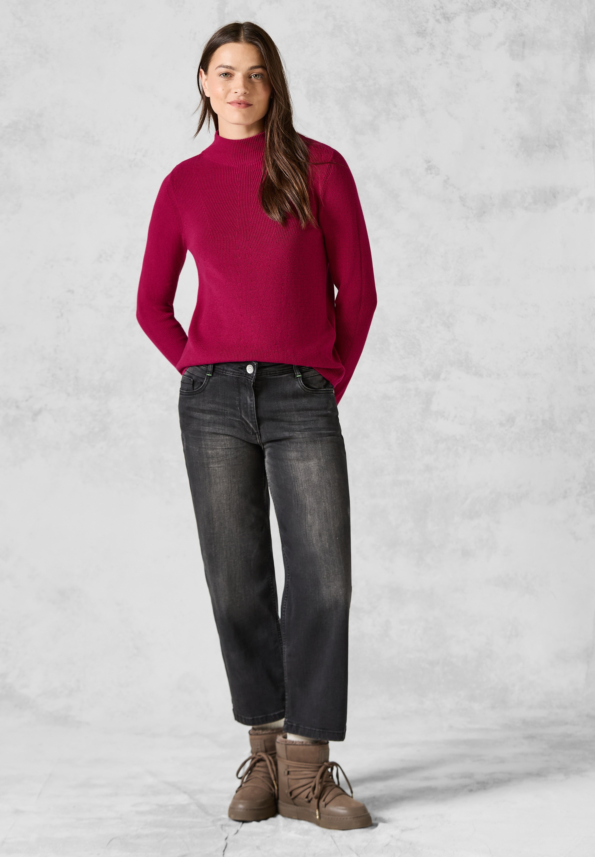 Cecil Strickpullover, aus reiner Baumwolle