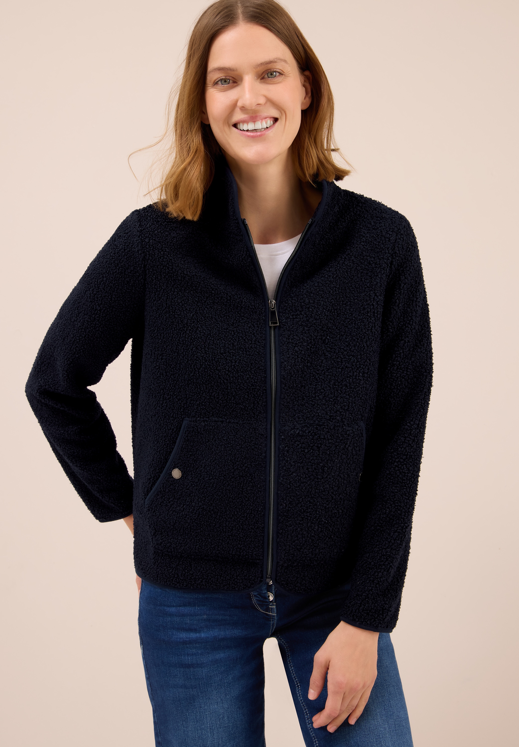 Cecil Sweatjacke, mit Stehkragen günstig online kaufen