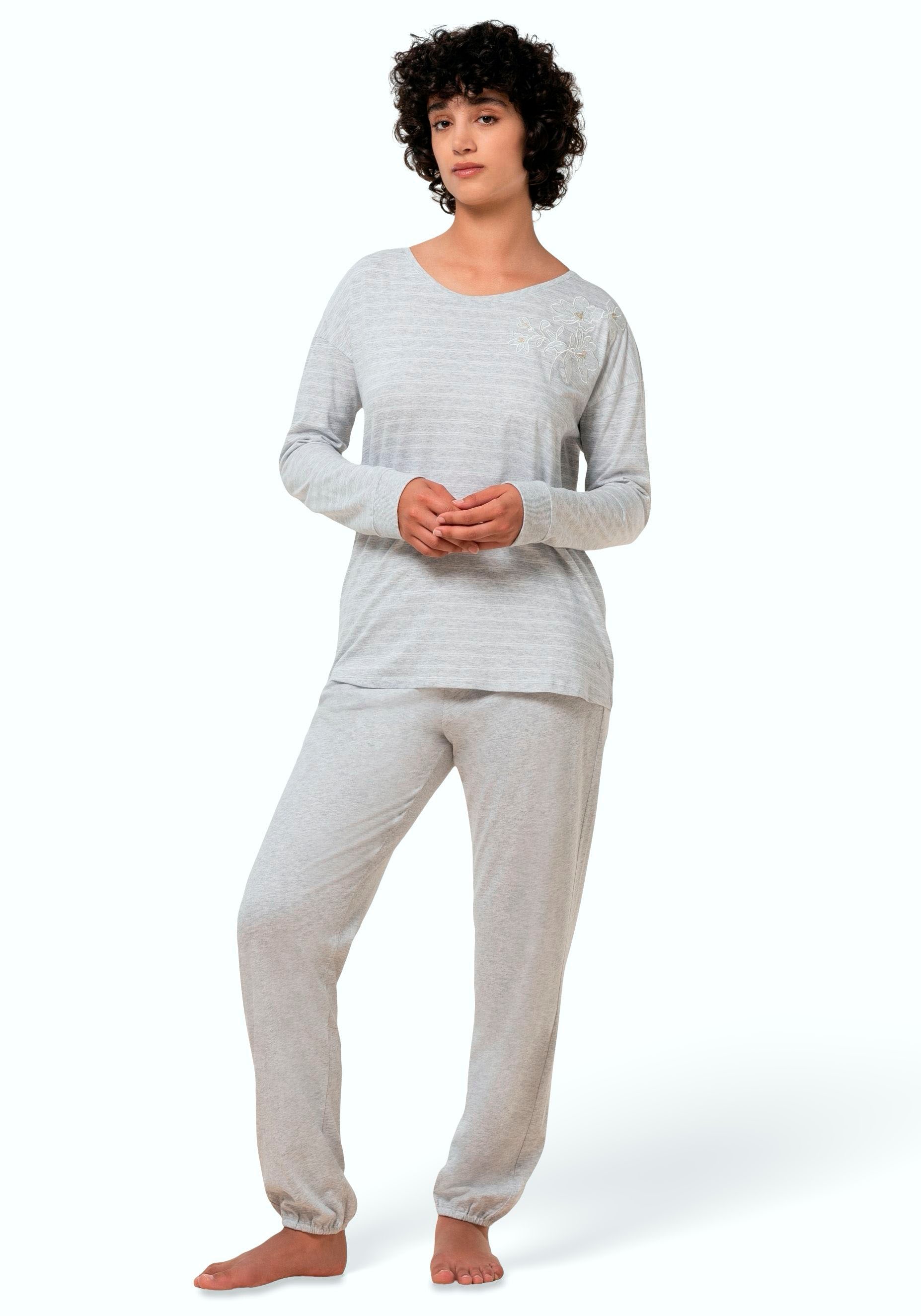 Triumph Pyjama "Sets PK LSL 10 X", (2 tlg.), Damen-Schlafanzug, gestreift