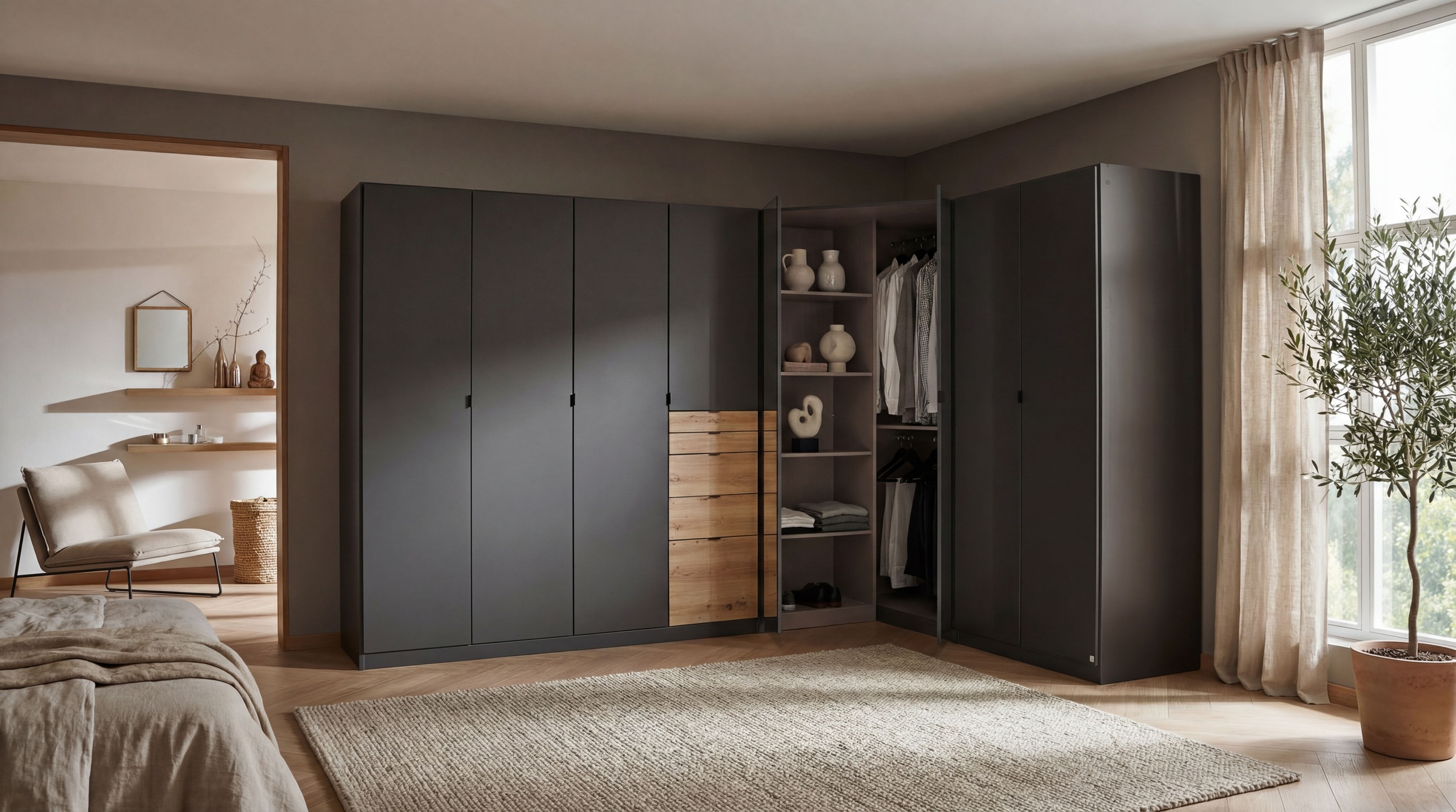 rauch Schrank-Set "Kleiderschrank Schrank Garderobe Wäscheschrank Ankleide günstig online kaufen