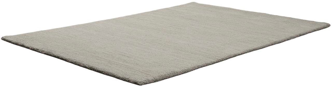 Wollteppich THEKO "Maloronga Uni", beige (natur grau), B:60cm H:24mm L:90cm, Wolle, Teppiche, echter Berber Teppich, reine Wolle, handgeknüpft