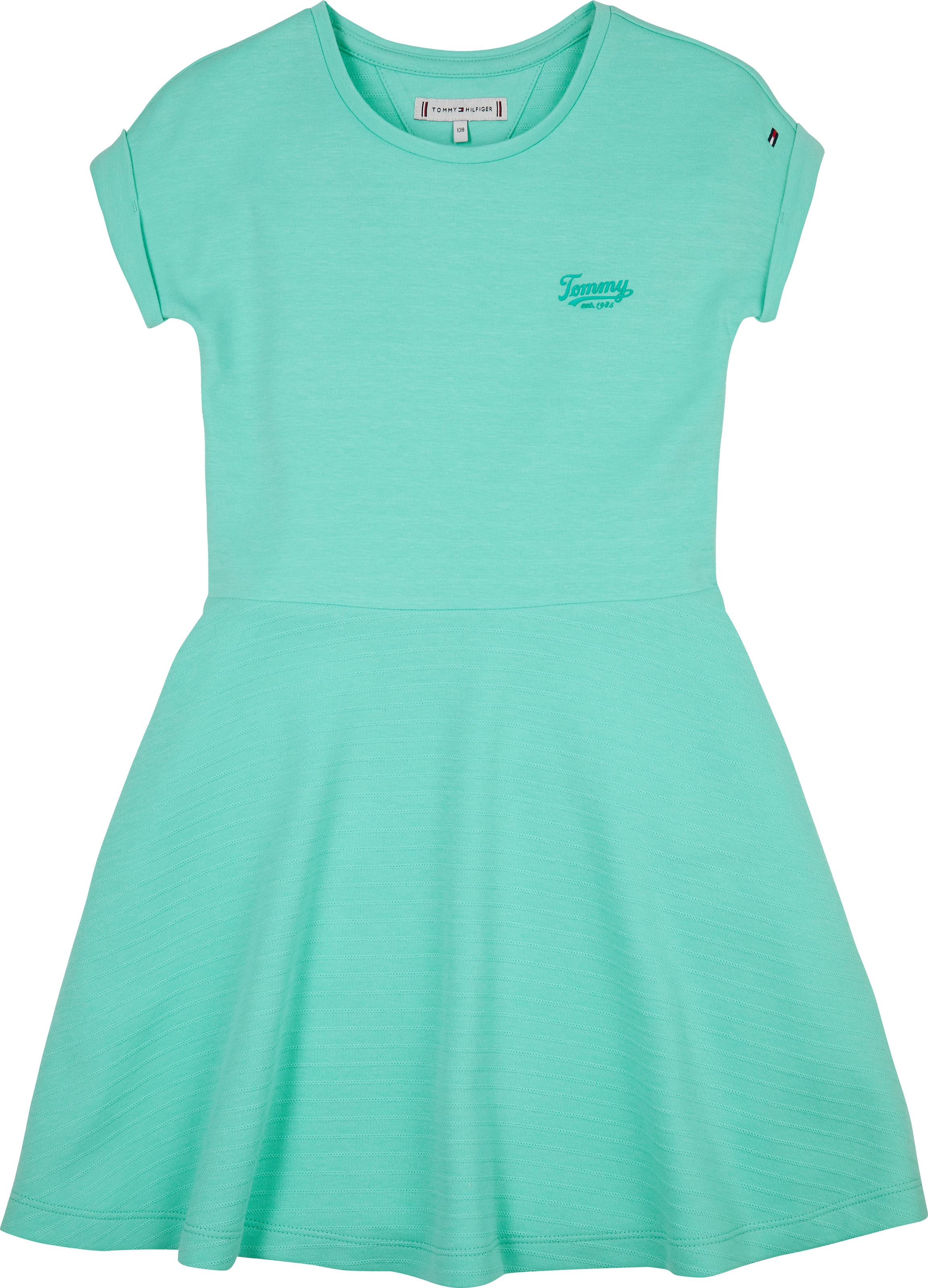 Tommy Hilfiger Jerseykleid »SPACER INTERLOCK DRESS«, für Kinder bis 16 Jahre, mit Logoschriftzug