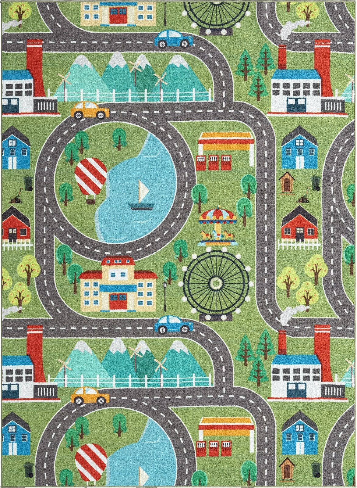 the carpet Kinderteppich »Happy Life«, rund, 4 mm Höhe, Life Kinderzimmer Teppich Spielteppich pflegeleicht