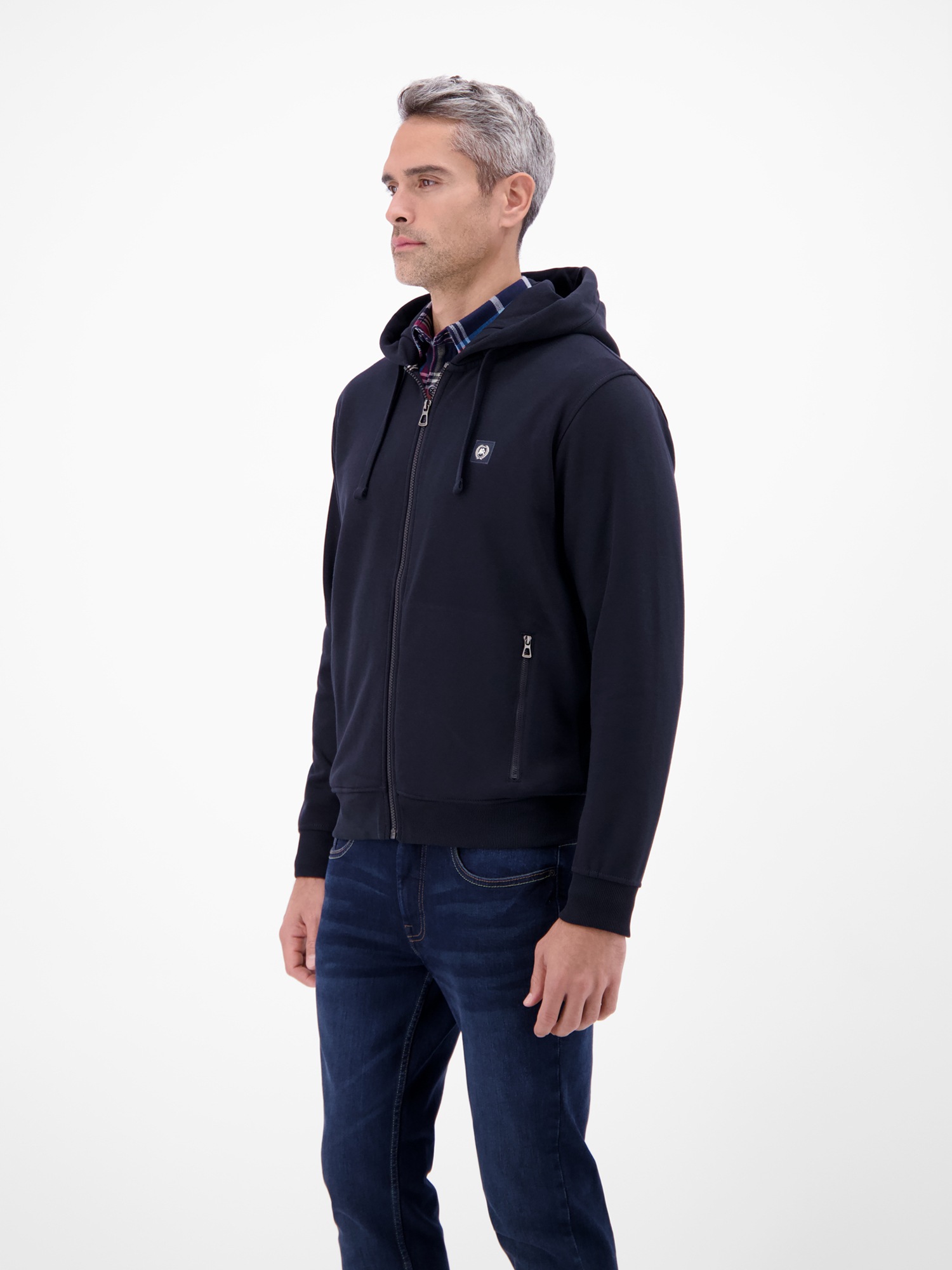 Thumbnail - LERROS Sweatjacke "Hoodie Sweat-Jacke" Kapuzensweatjacke mit Tunnelzug und seitlichen Reißverschlusstaschen