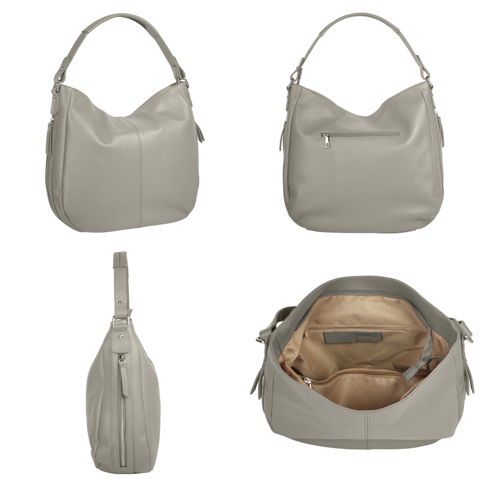 Cluty Shopper, echt Leder, Made in Italy