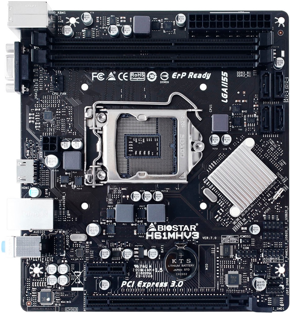 Biostar Mainboard »H61MHV3«