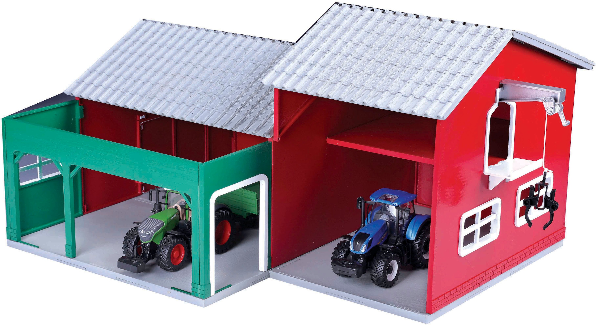 Bburago Spielwelt »Farmland, Farm Hütte«, inkl. FENDT Traktor