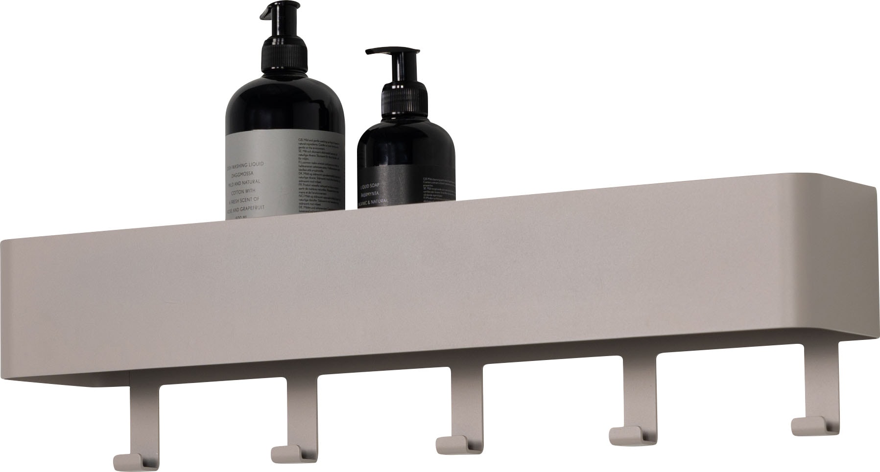 Spinder Design Garderobenhaken »Multi 5«, (1 St.), 2-in-1 Wandregal + Garderobe