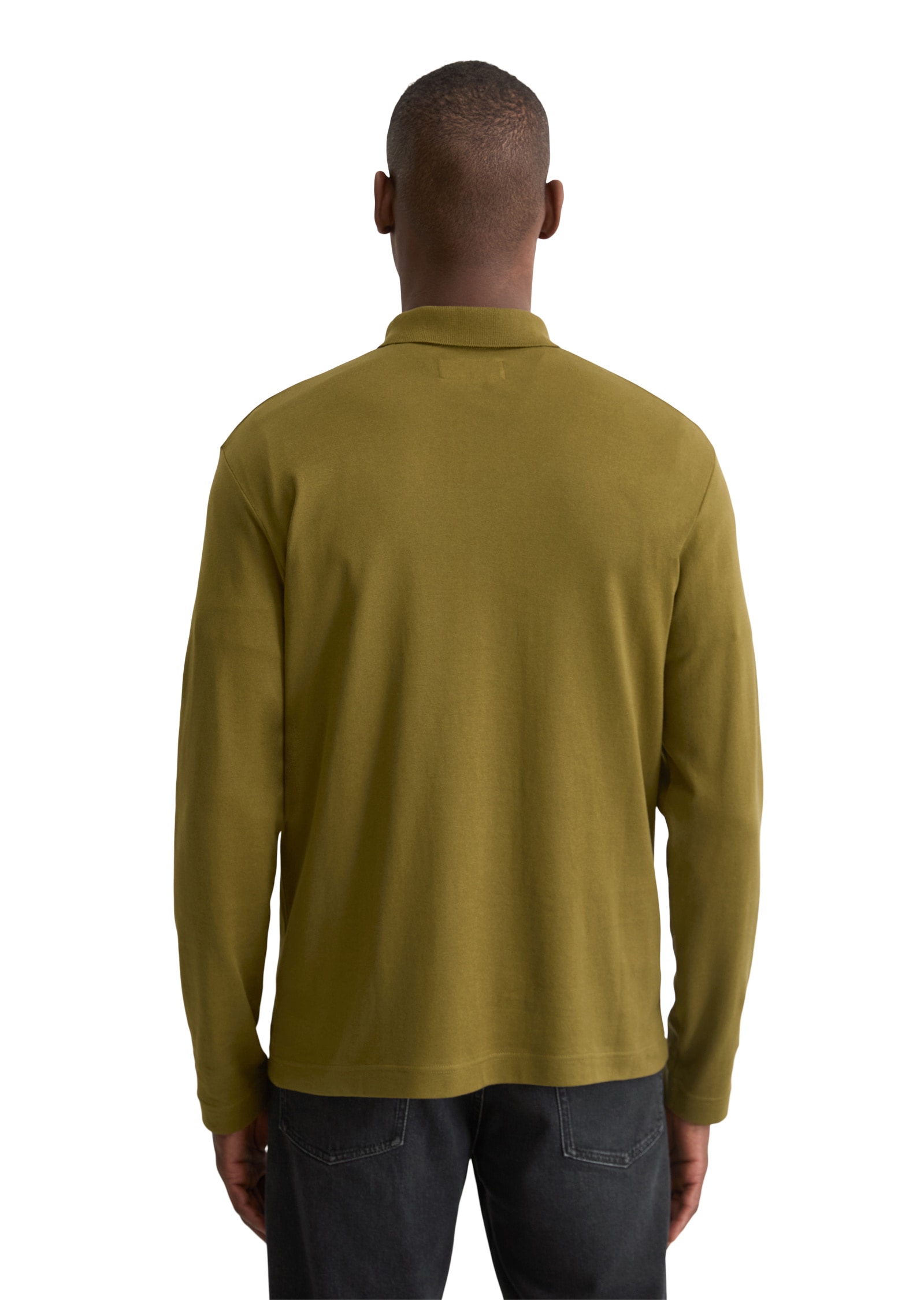 Marc O'Polo Langarmshirt »mit Flachstrickkragen«