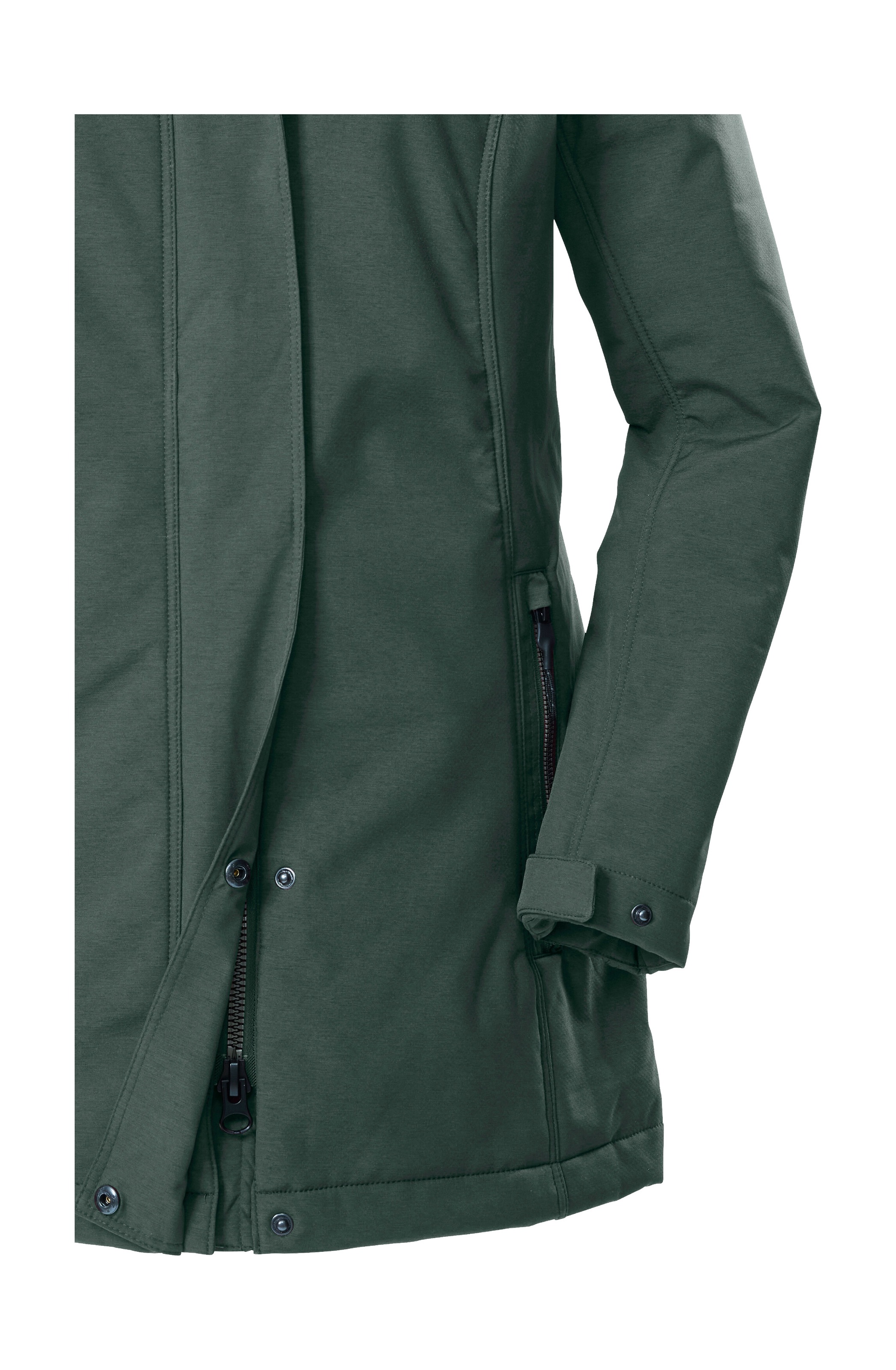 G.I.G.A. DX by killtec Softshellparka »GW 36 WMN SFTSHLL PRK«, Softshellparka: wasserdicht, Teddyfell, 2-Wege-Reißverschluss