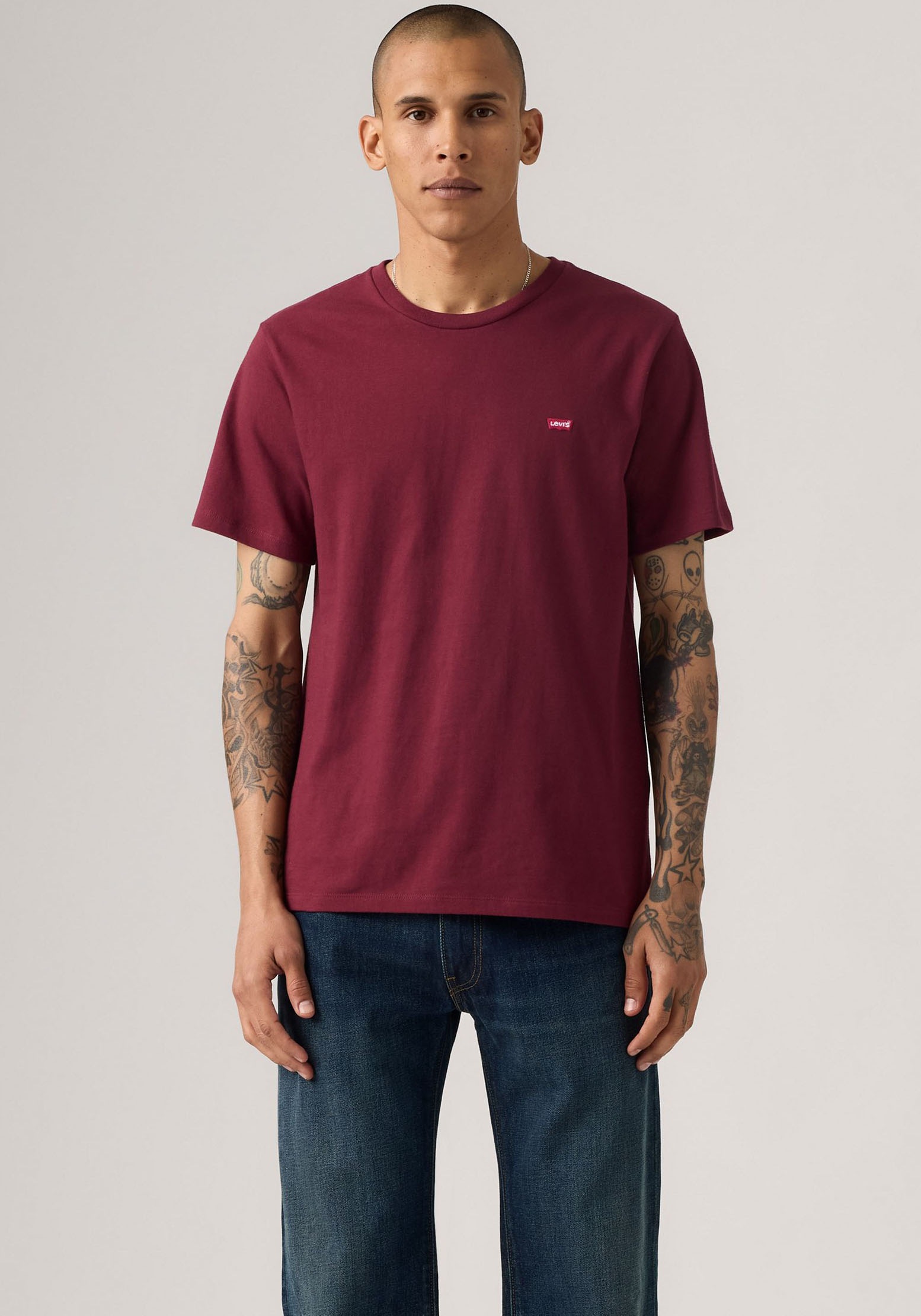 Levis "ORIGINAL HM TEE" mit Logo Print günstig online kaufen