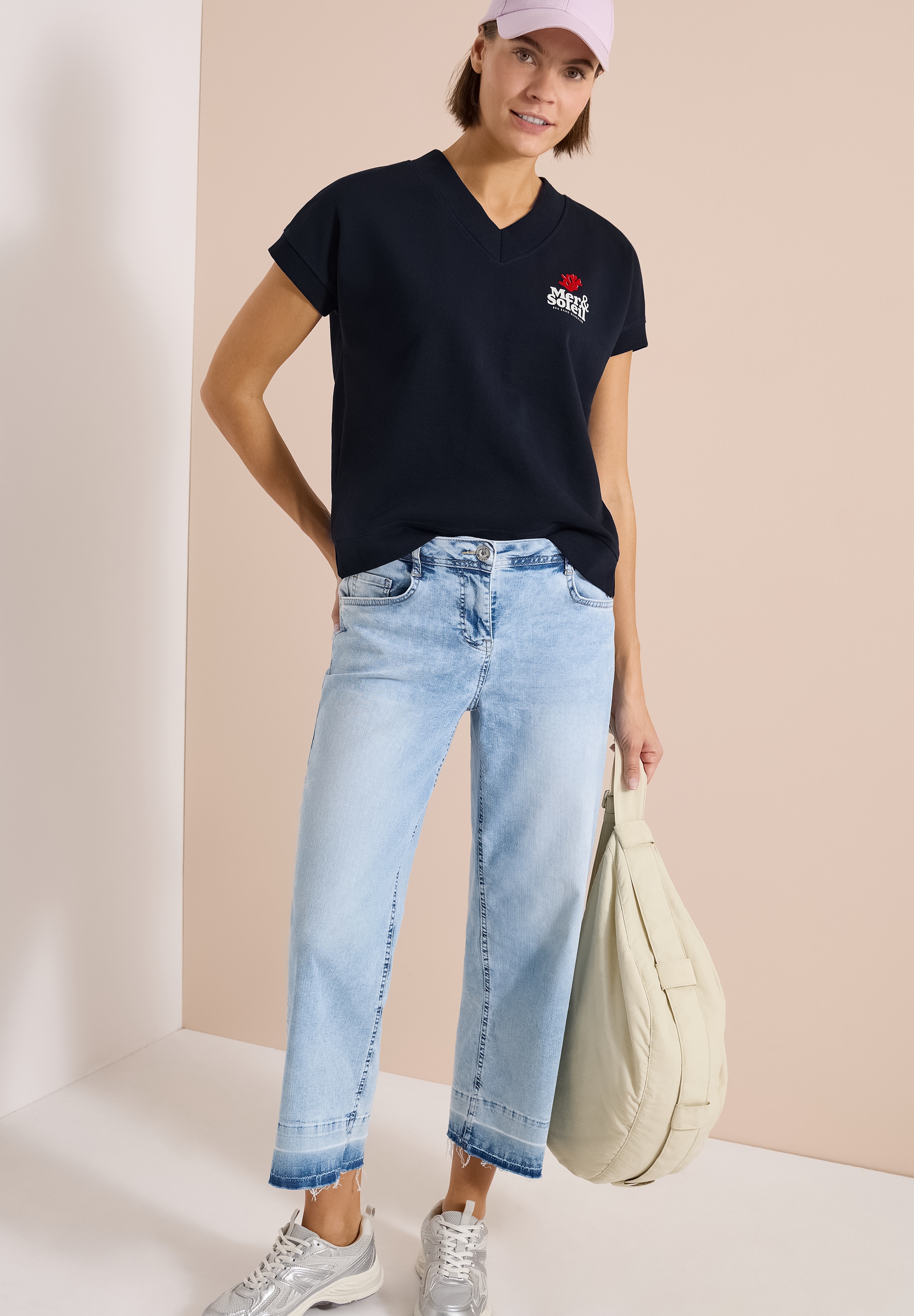 Cecil Sweatshirt , Sommer-Sweatshirt mit Backprint
